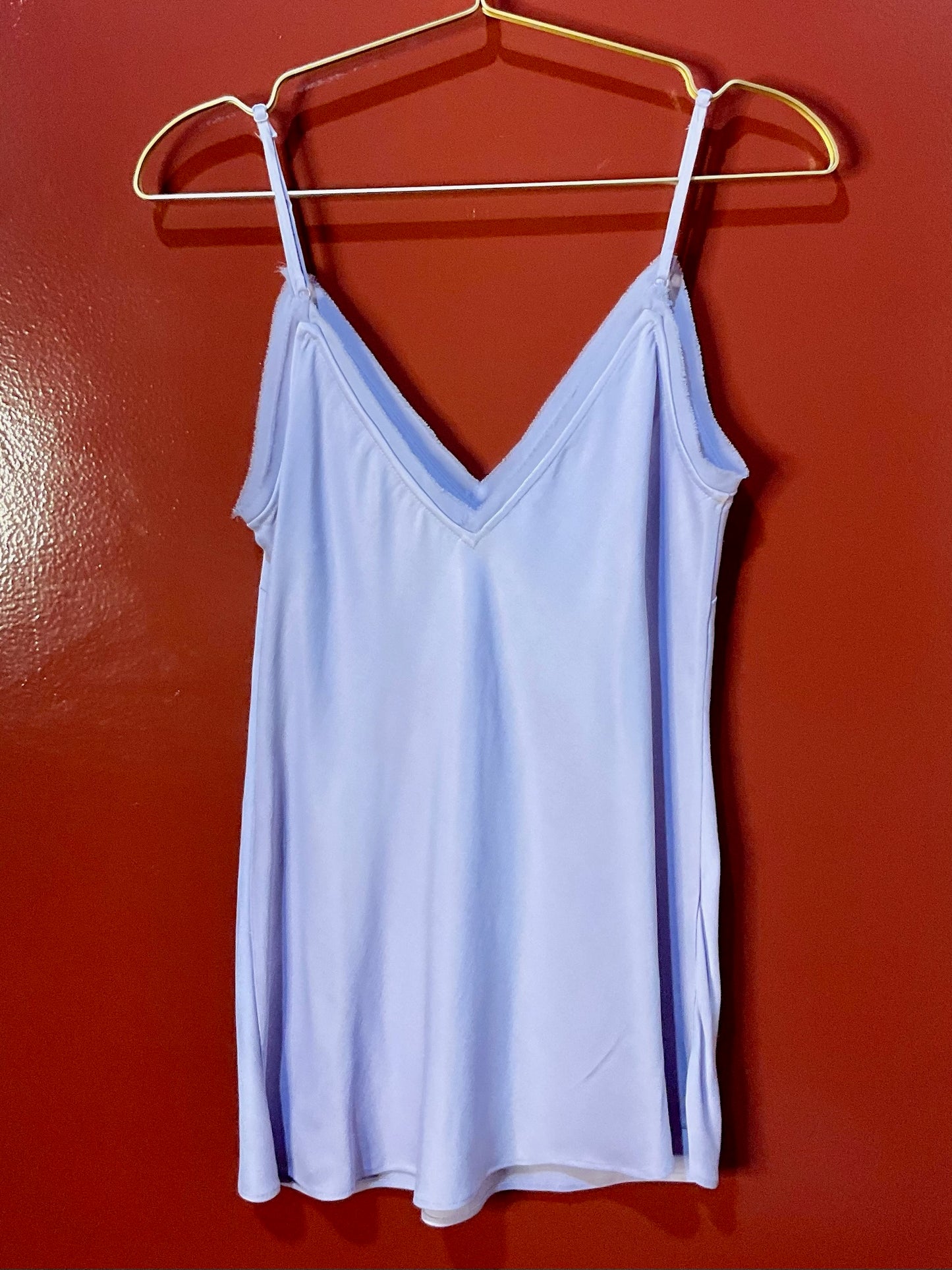 Frame V-Neck Purple Top M
