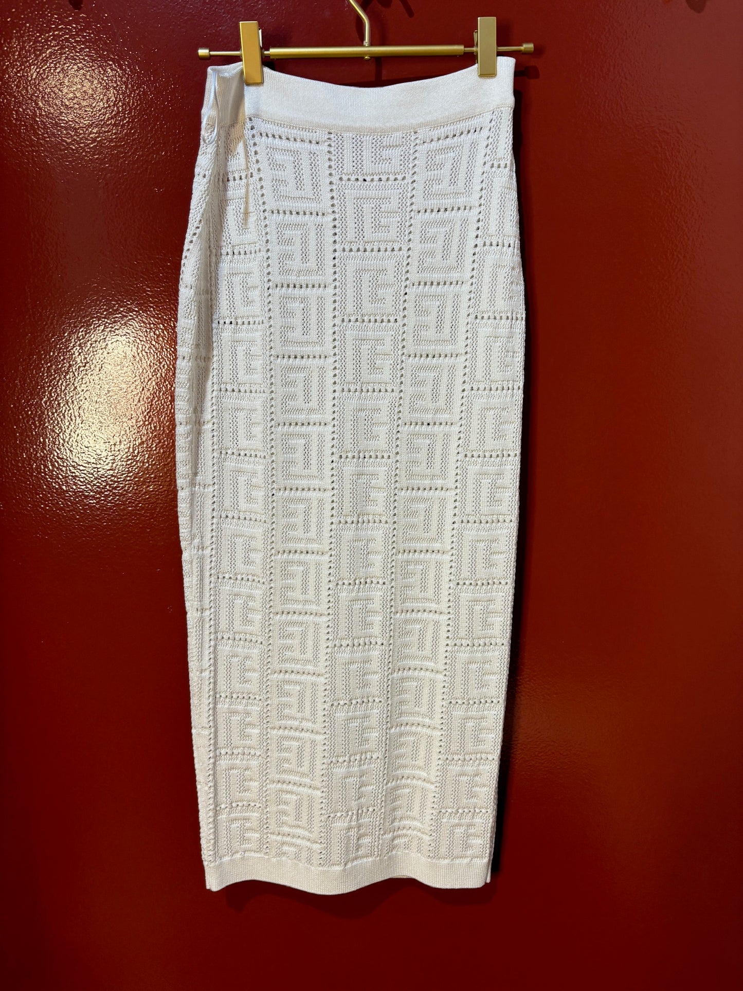Balmain White Skirt 8