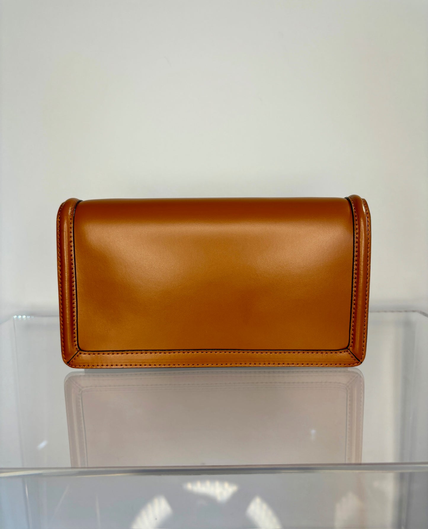 Staud brown leather chain