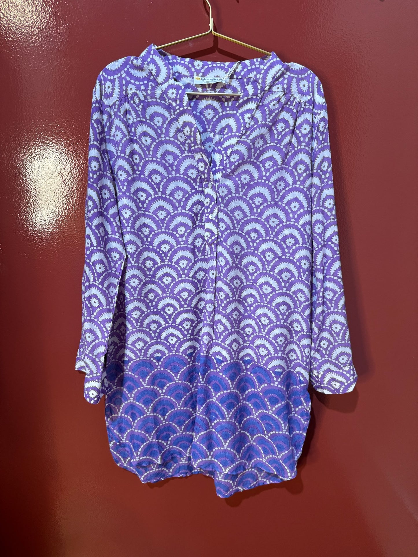 Roller rabbit cover up purple M