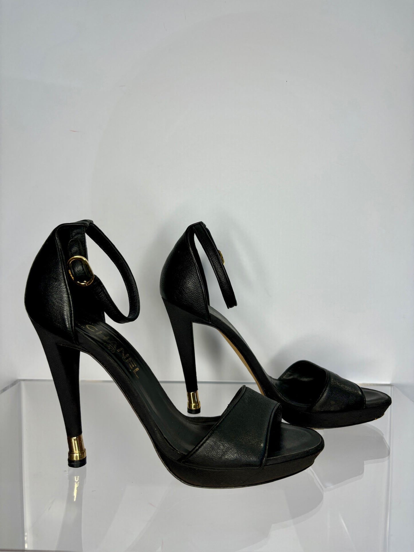 Chanel heels black ank 39