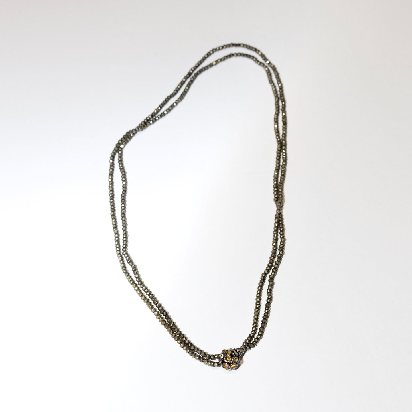 Long Beaded Necklace Saphire