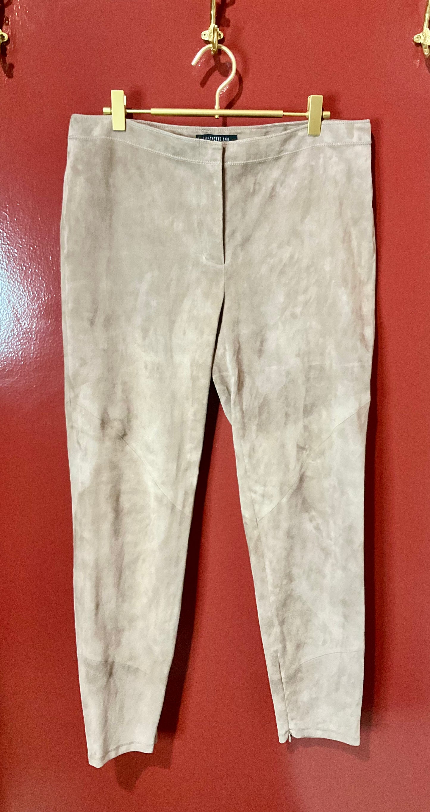 LaFayette 148 Suede Pants 14