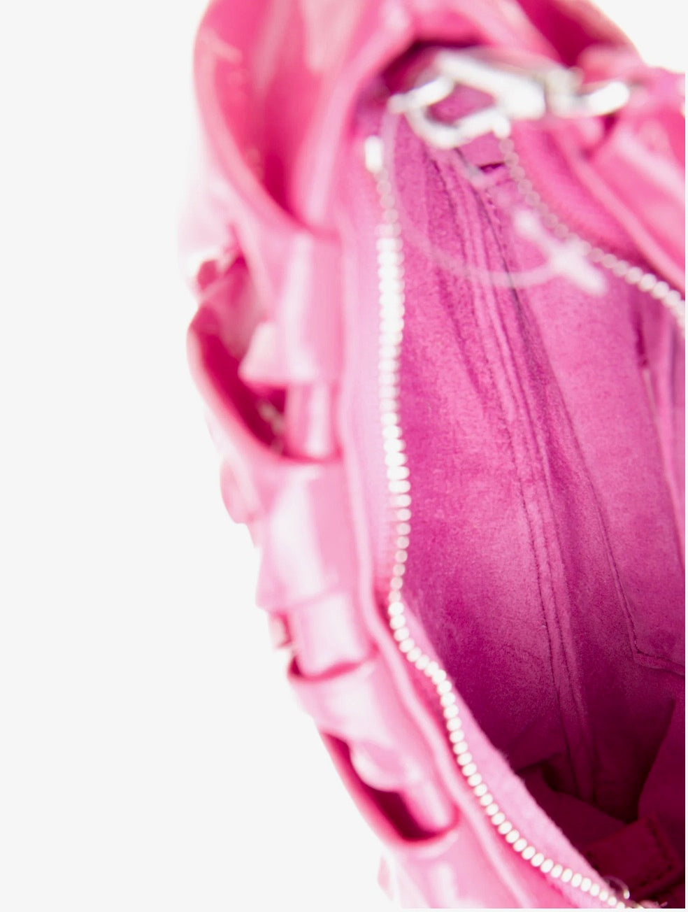 Staud ruffle bag pink