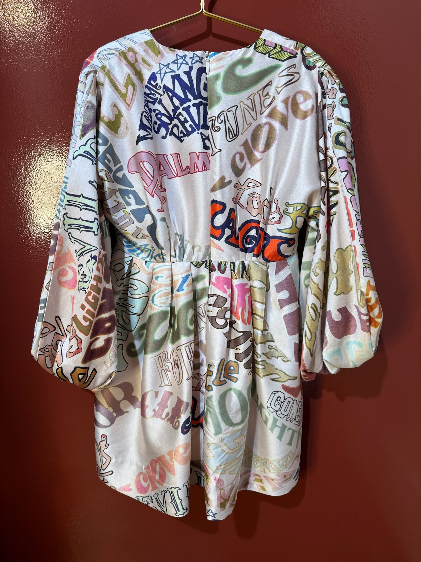 Zimmerman dress bubble silk mutli 2