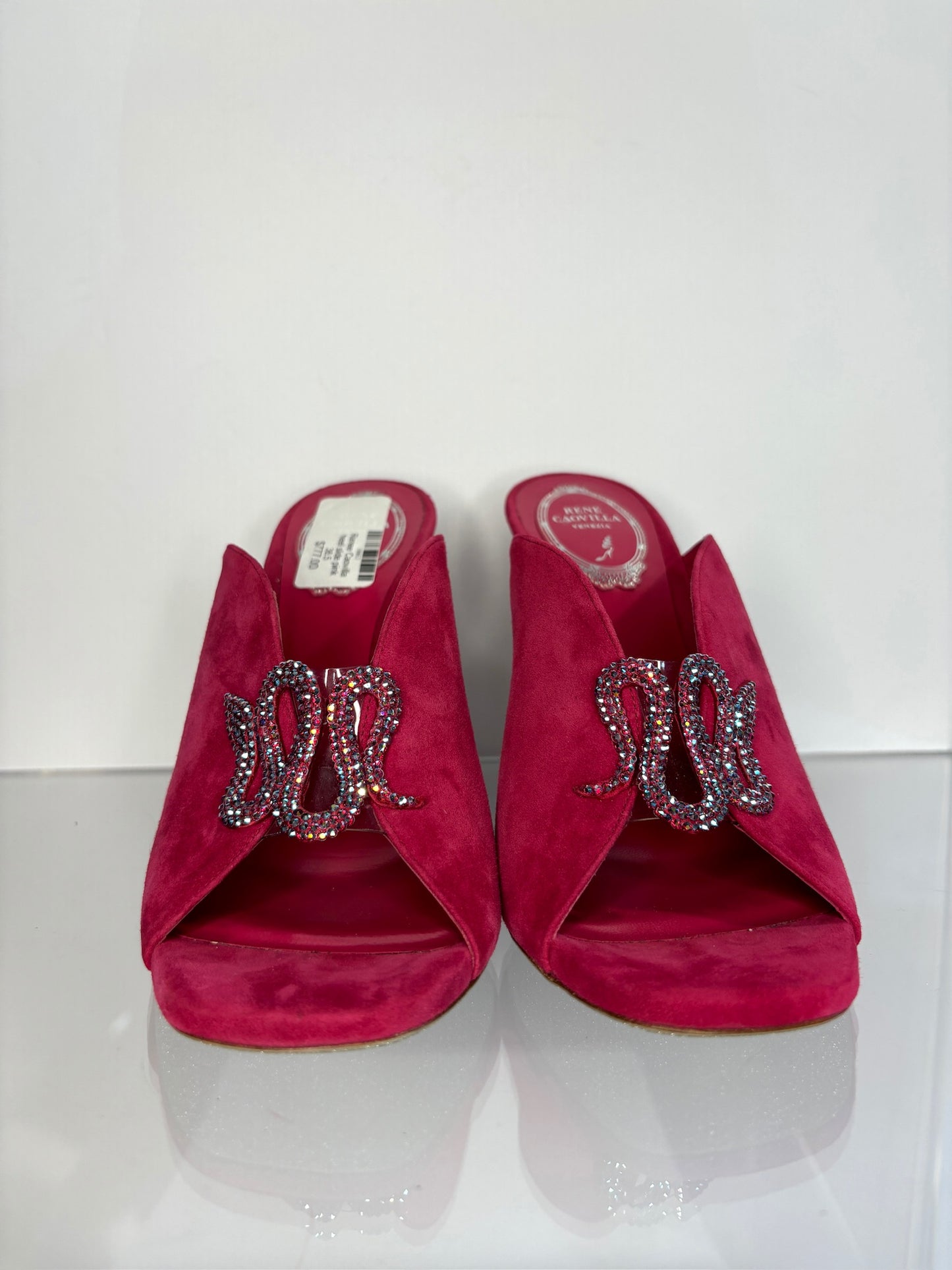 Renee Caovilla heel slide pink 38.5
