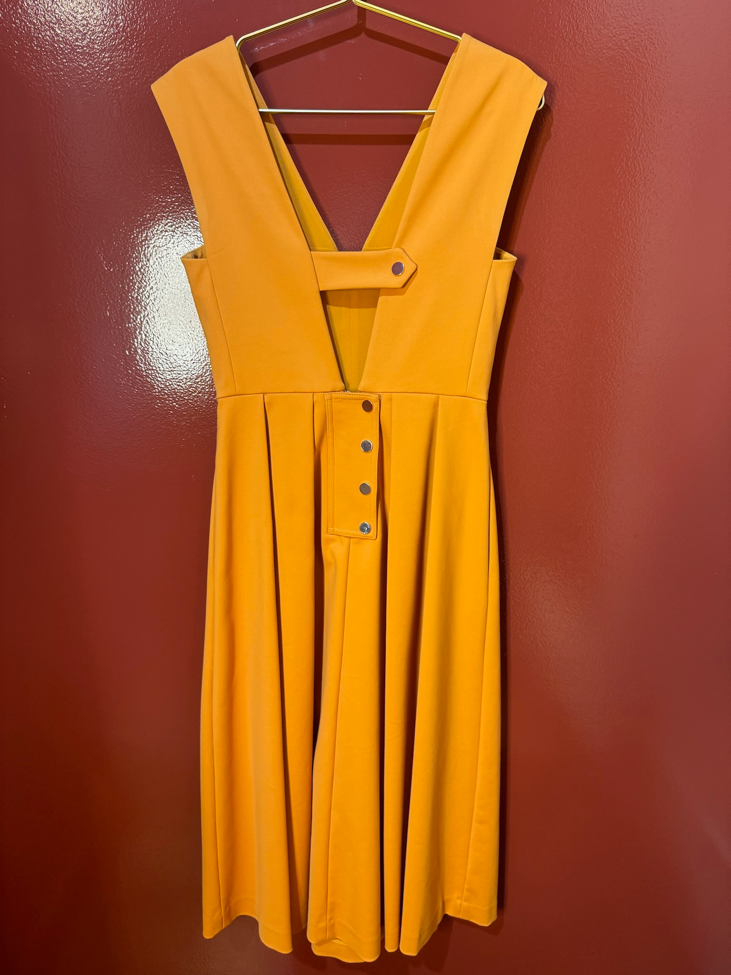 Tibi dress orange 2
