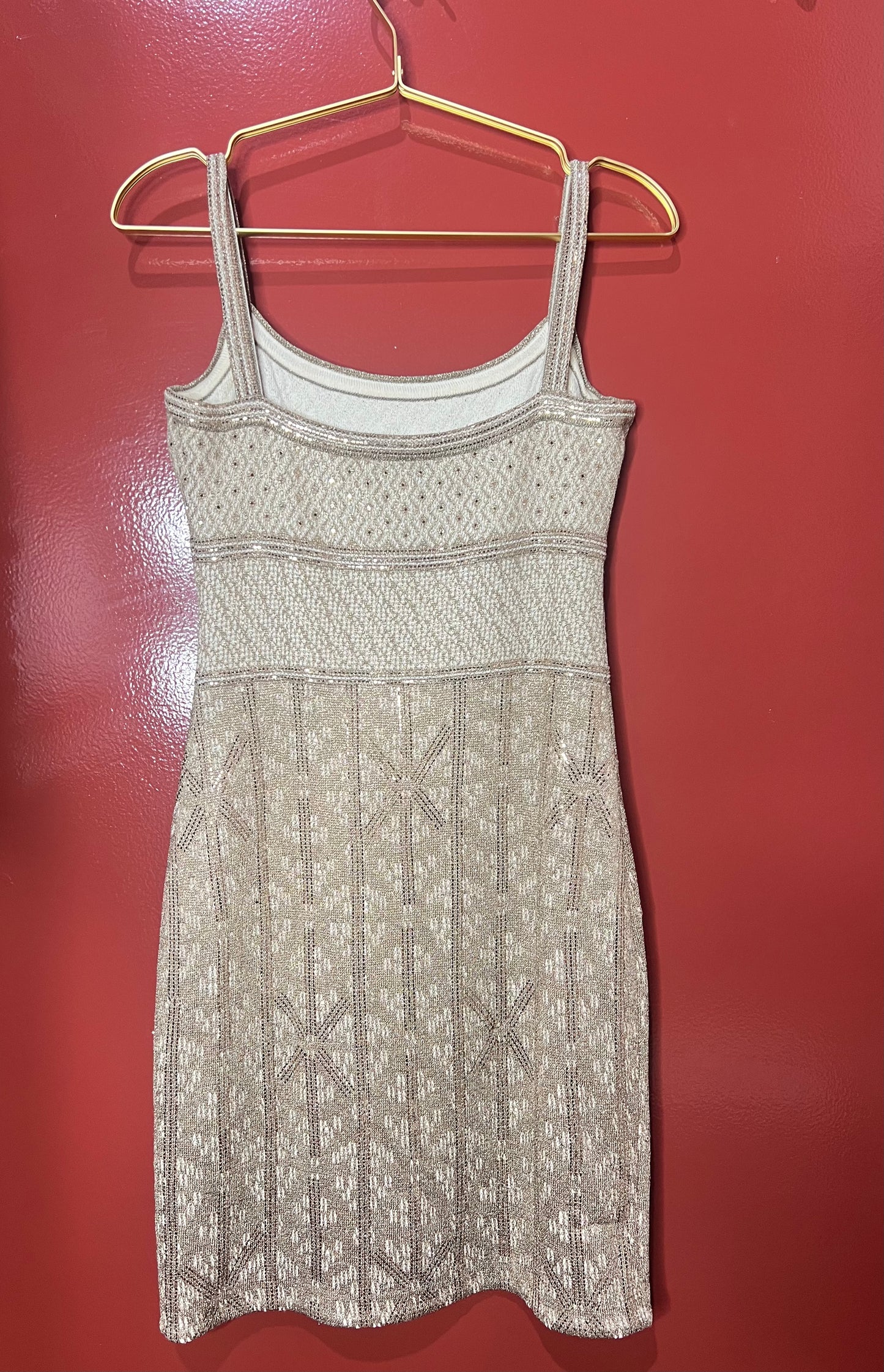 St. John Evening Gold Sequin Dress 4