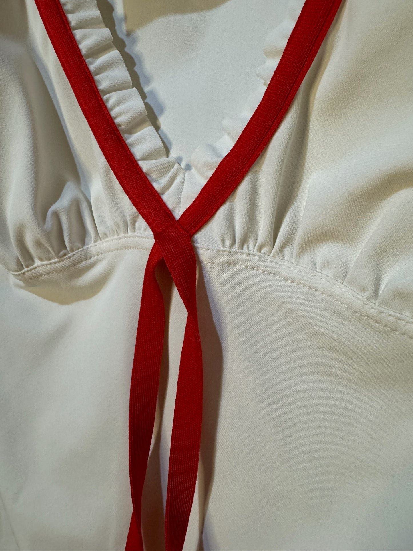 Prada White/Blue, Red Trim Small Vintage