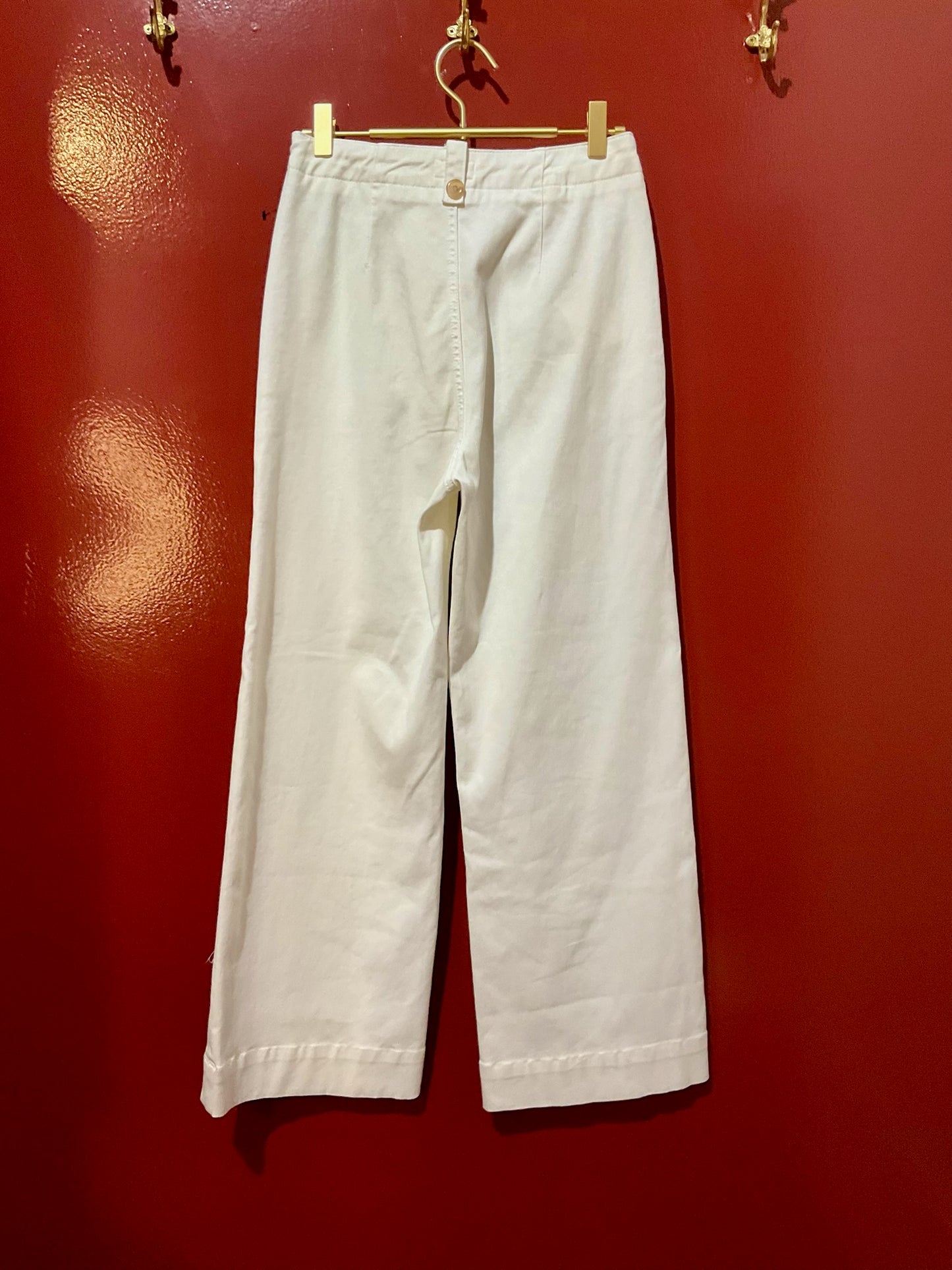 Mother High Rise White Jeans 26