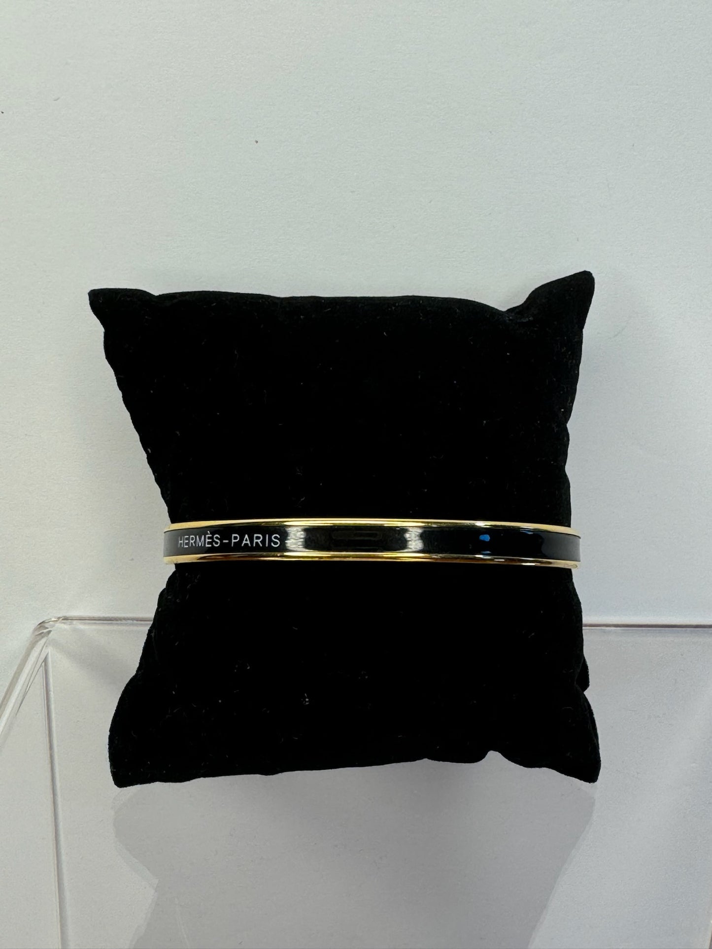 Hermes bangle narrow blk/gold