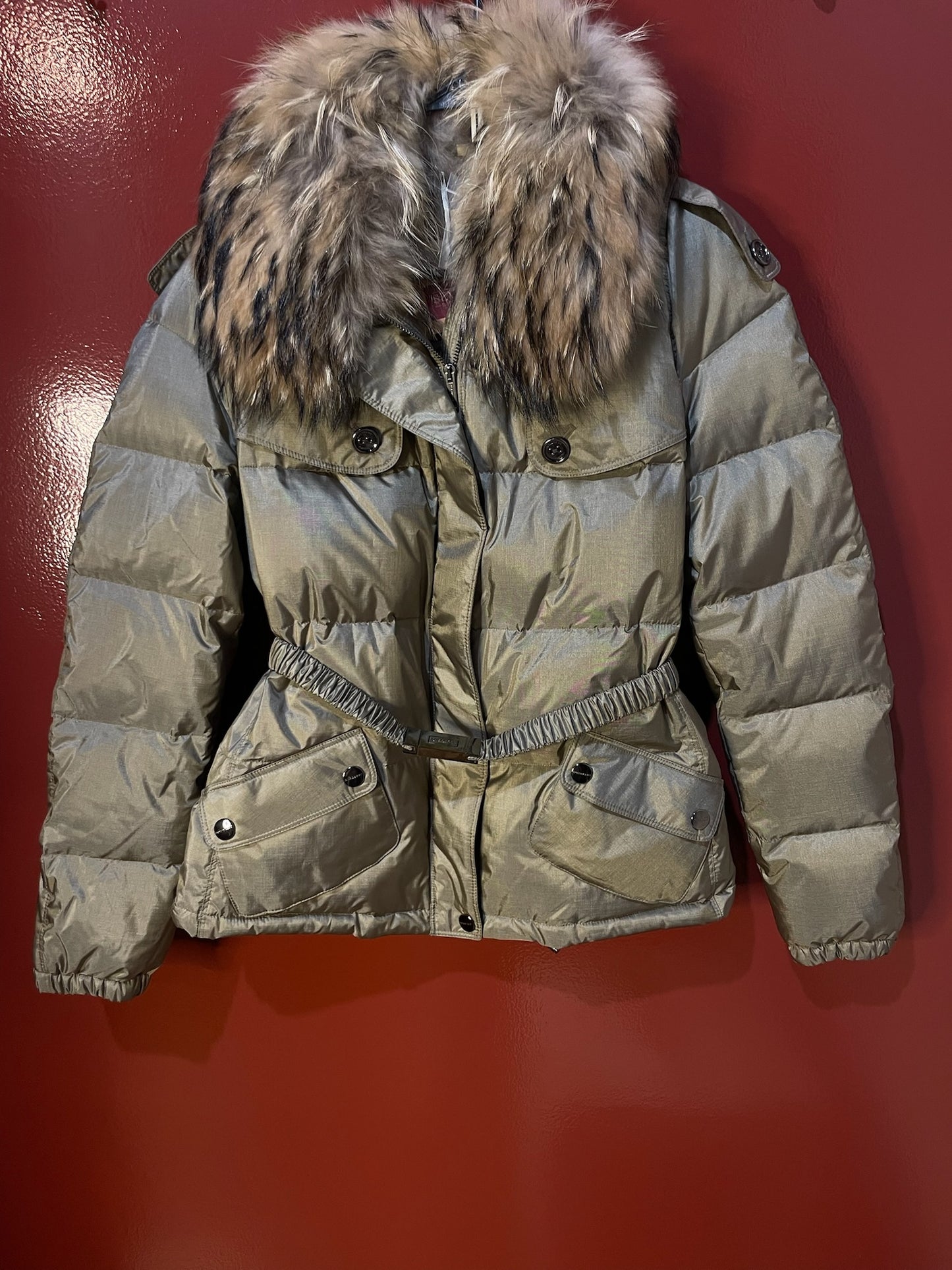 Burberry Coat Puffer Met L