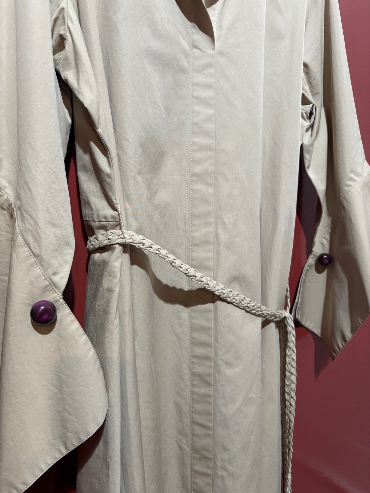 Lafayette 148 Kacki Long Trench Dress