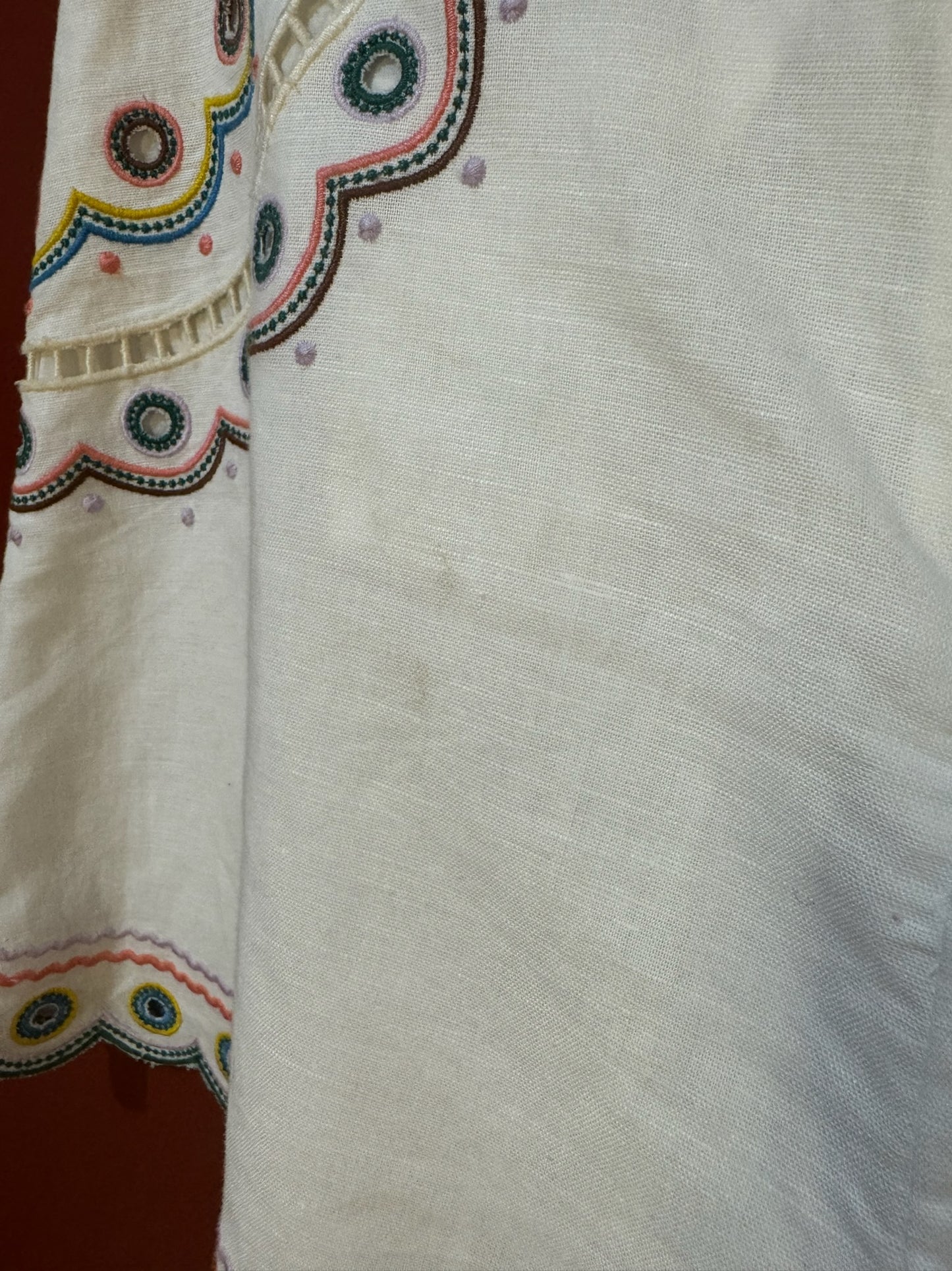 Zimmerman shorts linen white emb 1