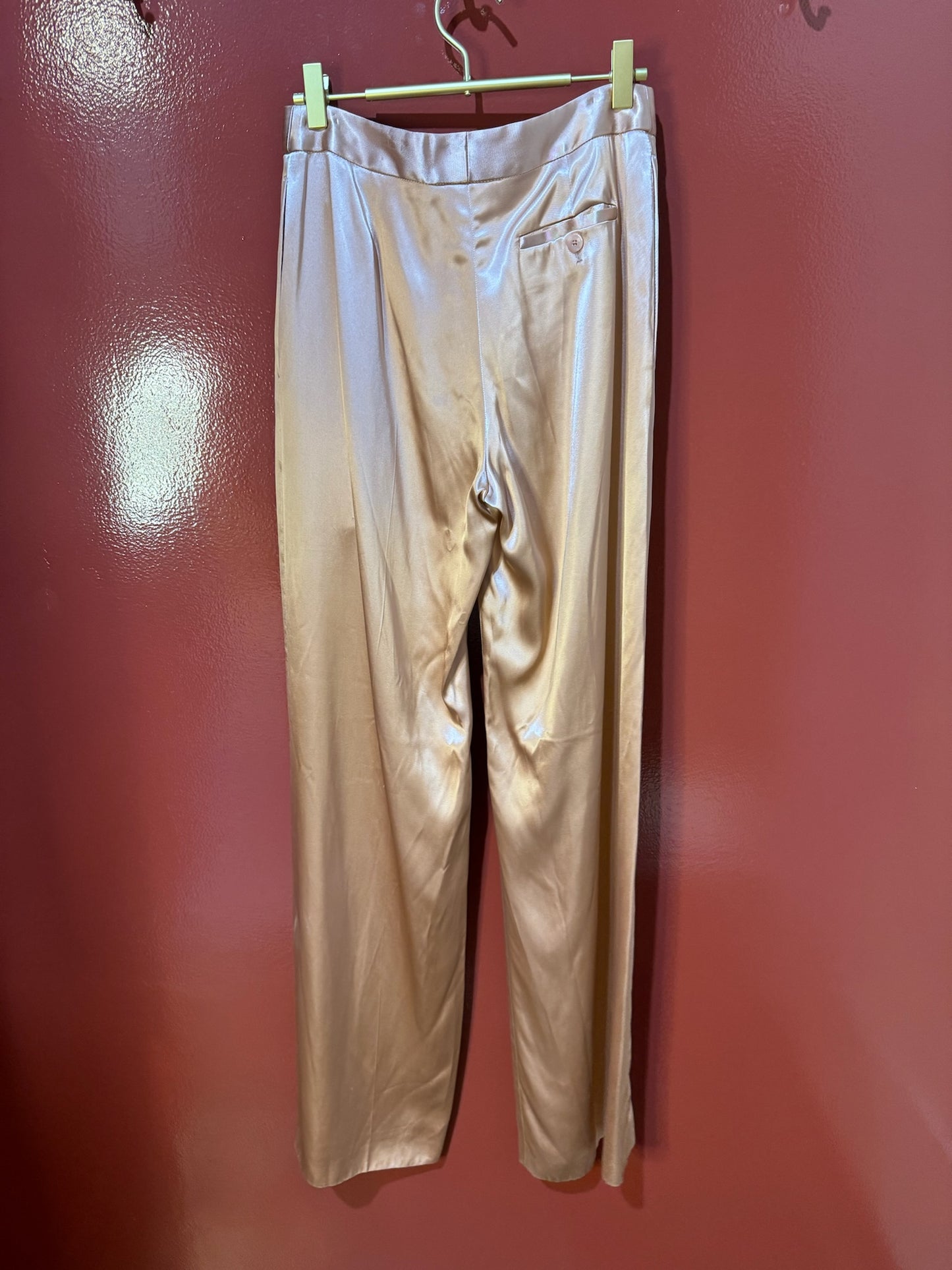 Alexander McQueen Wide Leg PantsPink S
