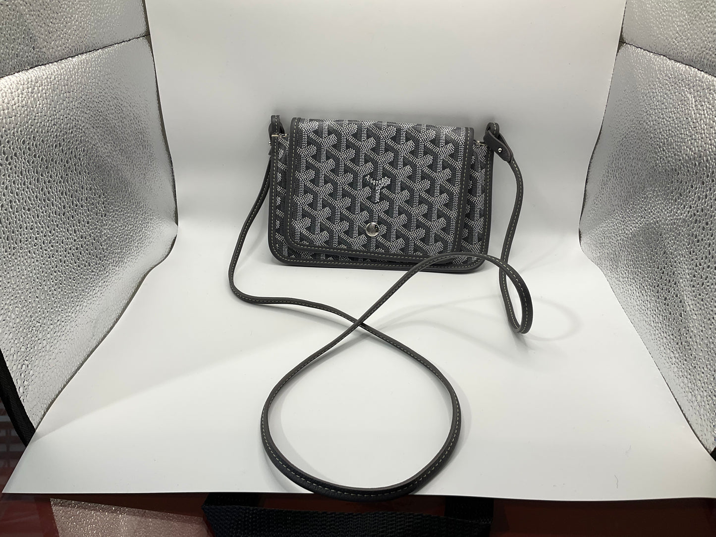 Goyard Gray Plumet Crossbody Pouch