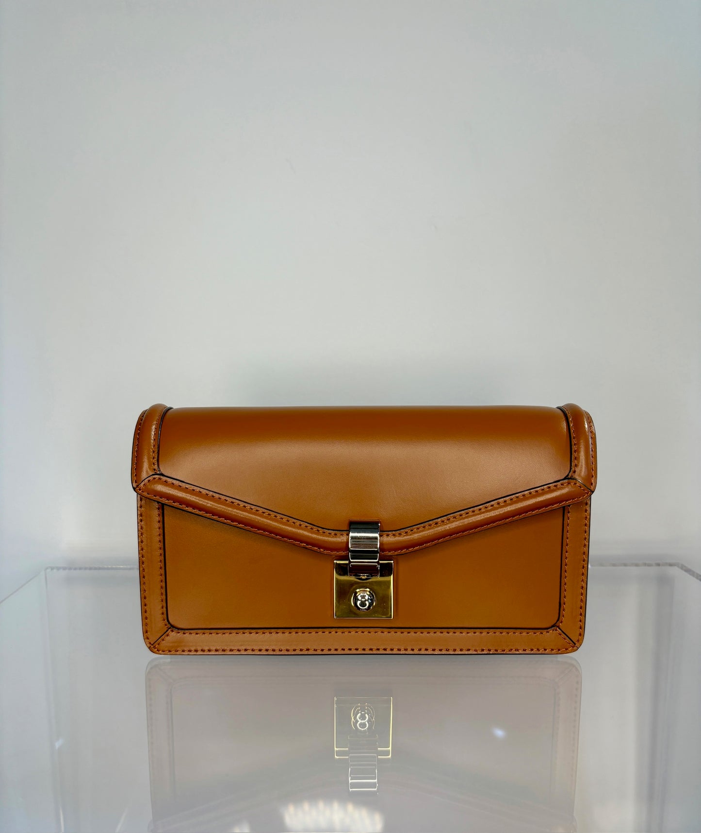 Staud brown leather chain