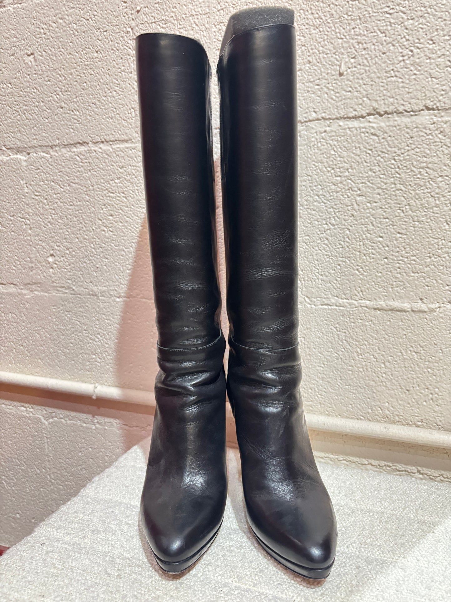 Jimmy Choo Black Tall Boots 37.5
