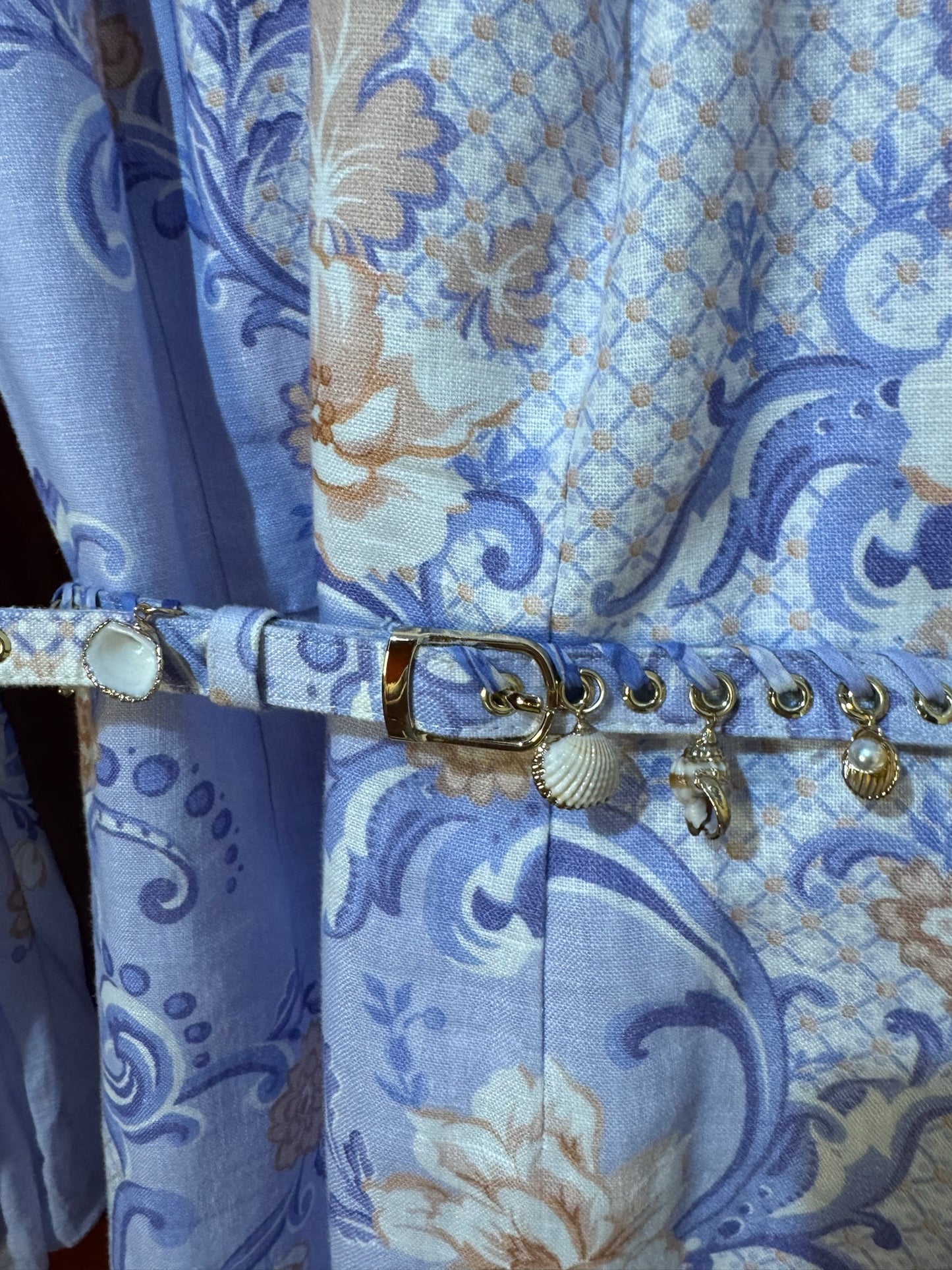 Zimmerman dress blue floral chain 0