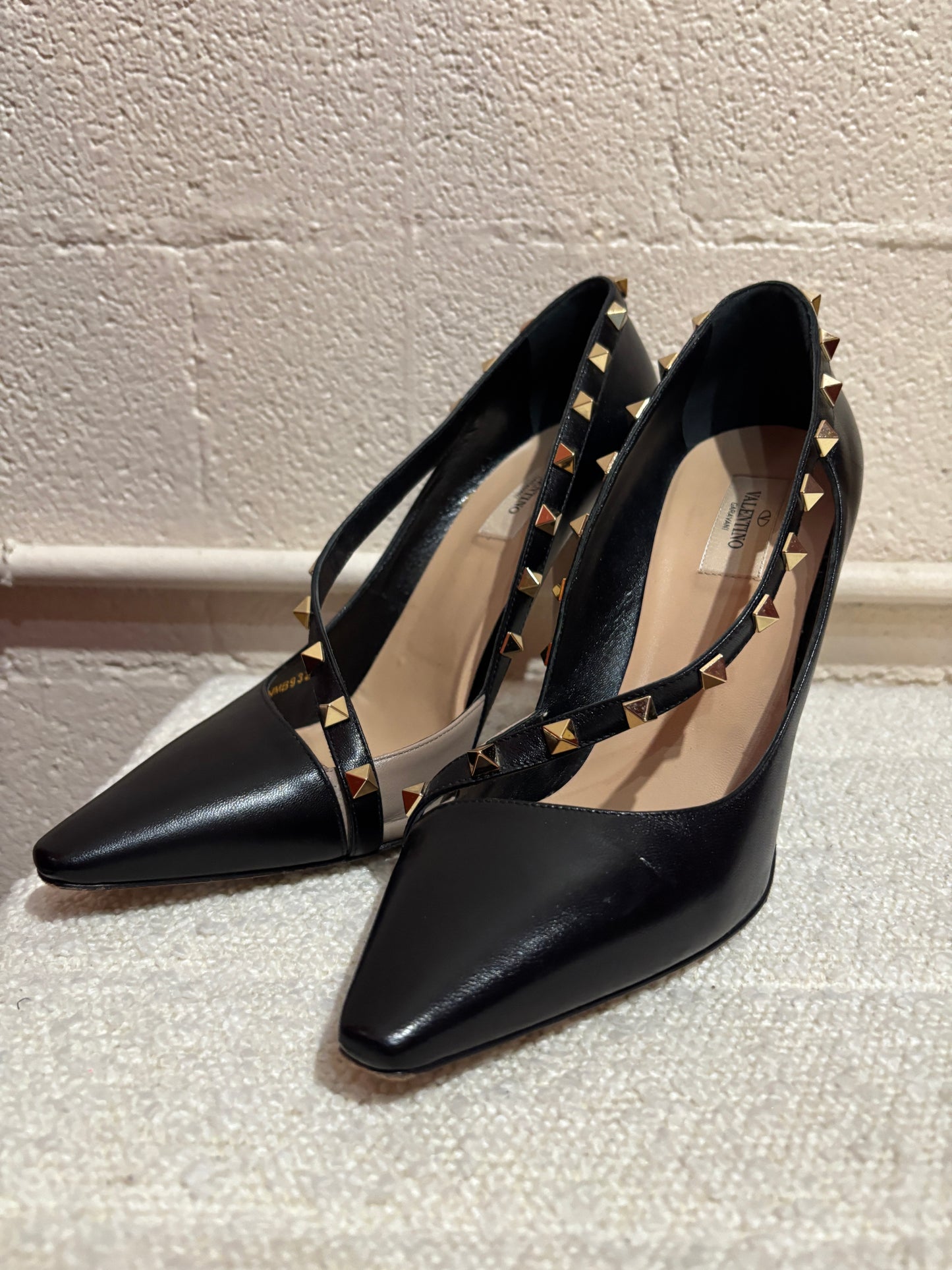 Valentino Black Stud Heel Size 41