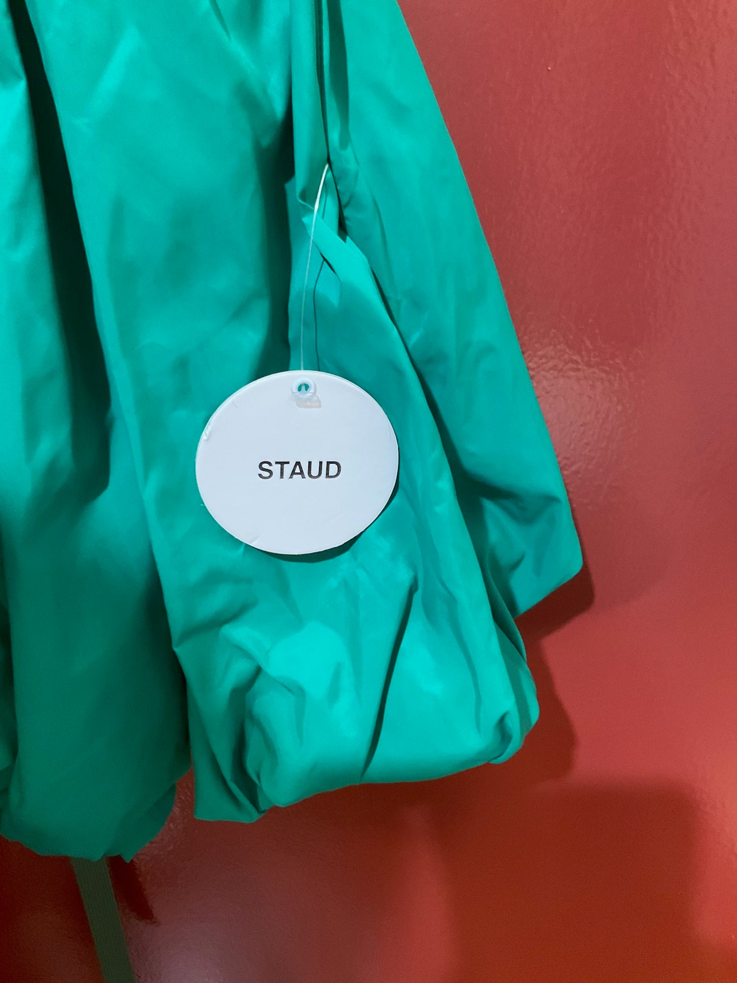 Staud green bubble dress 6