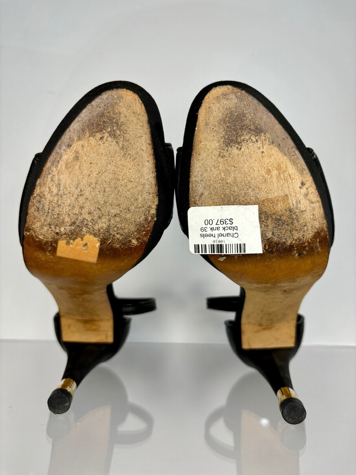 Chanel heels black ank 39