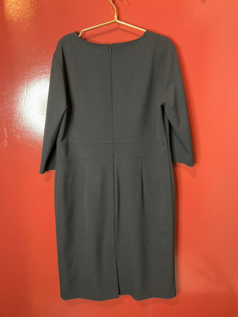 Piazza Sempione Black Long Sleeve Dress 50