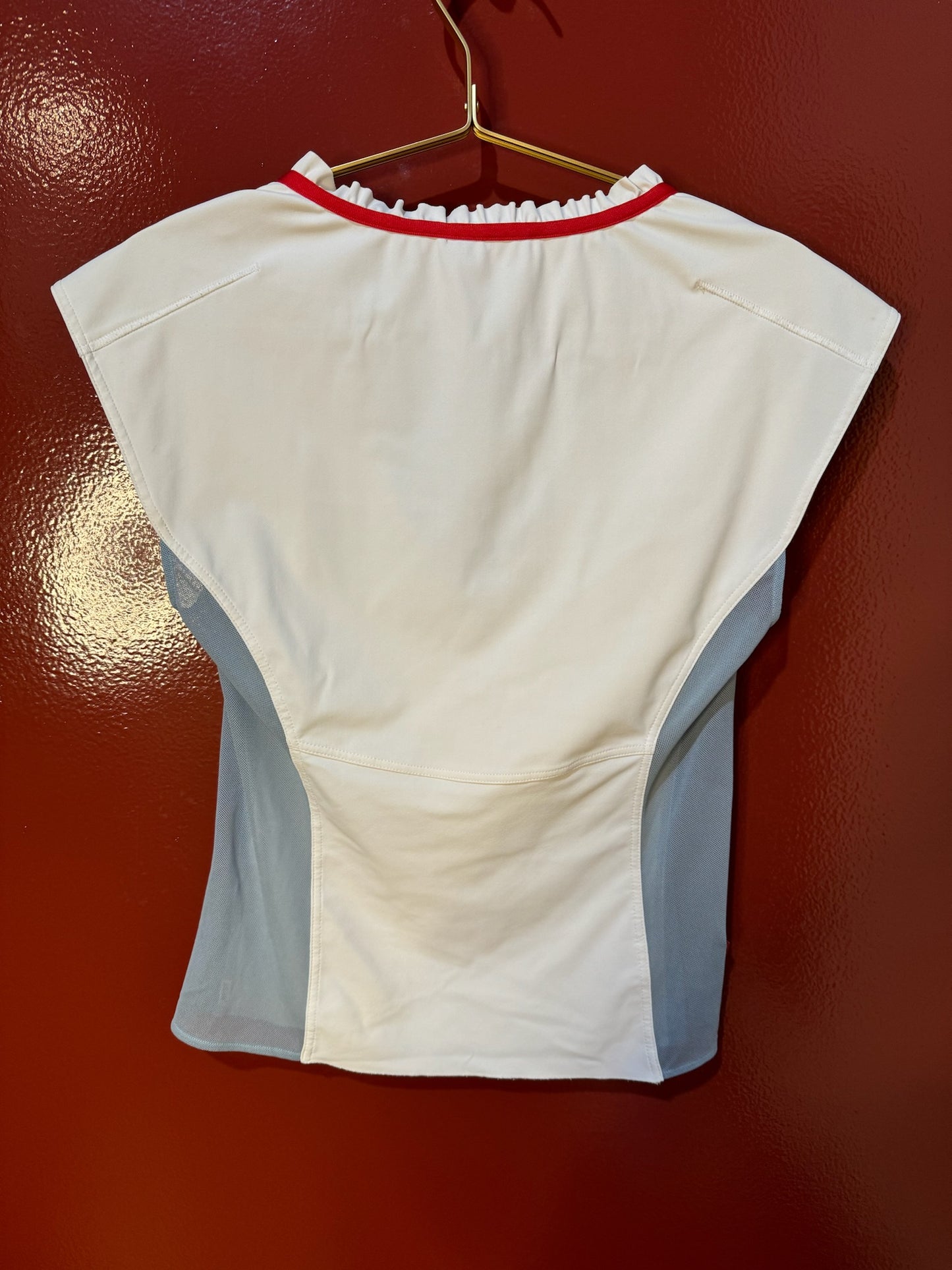 Prada White/Blue, Red Trim Small Vintage