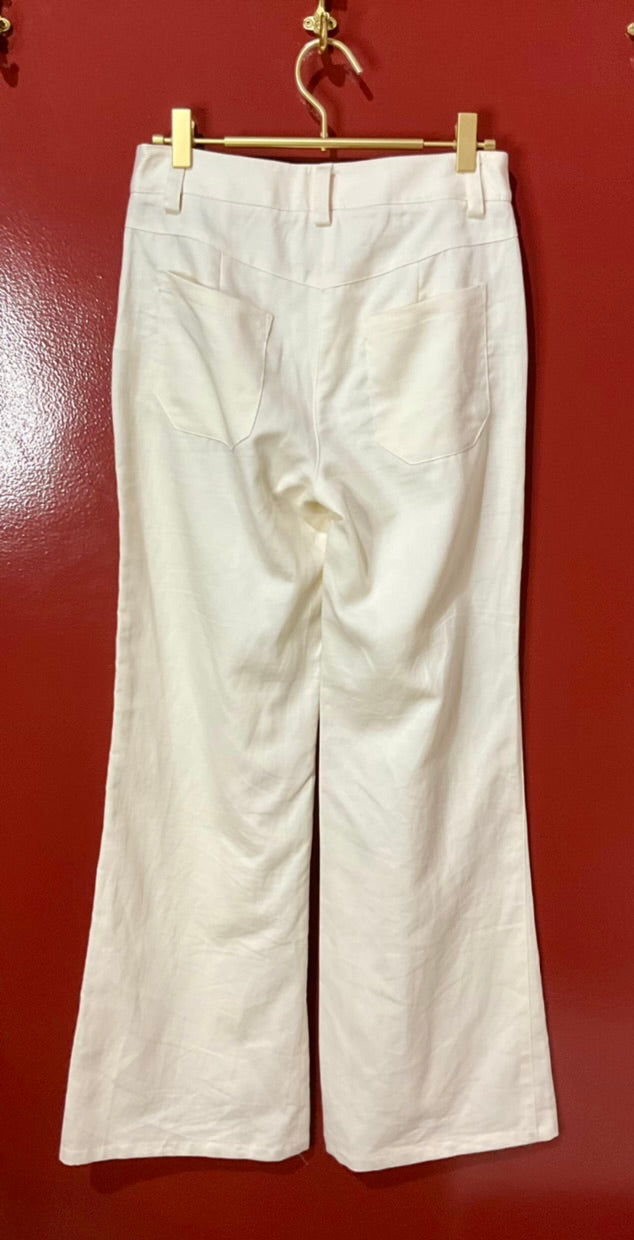 TWP Cream Linen Pants