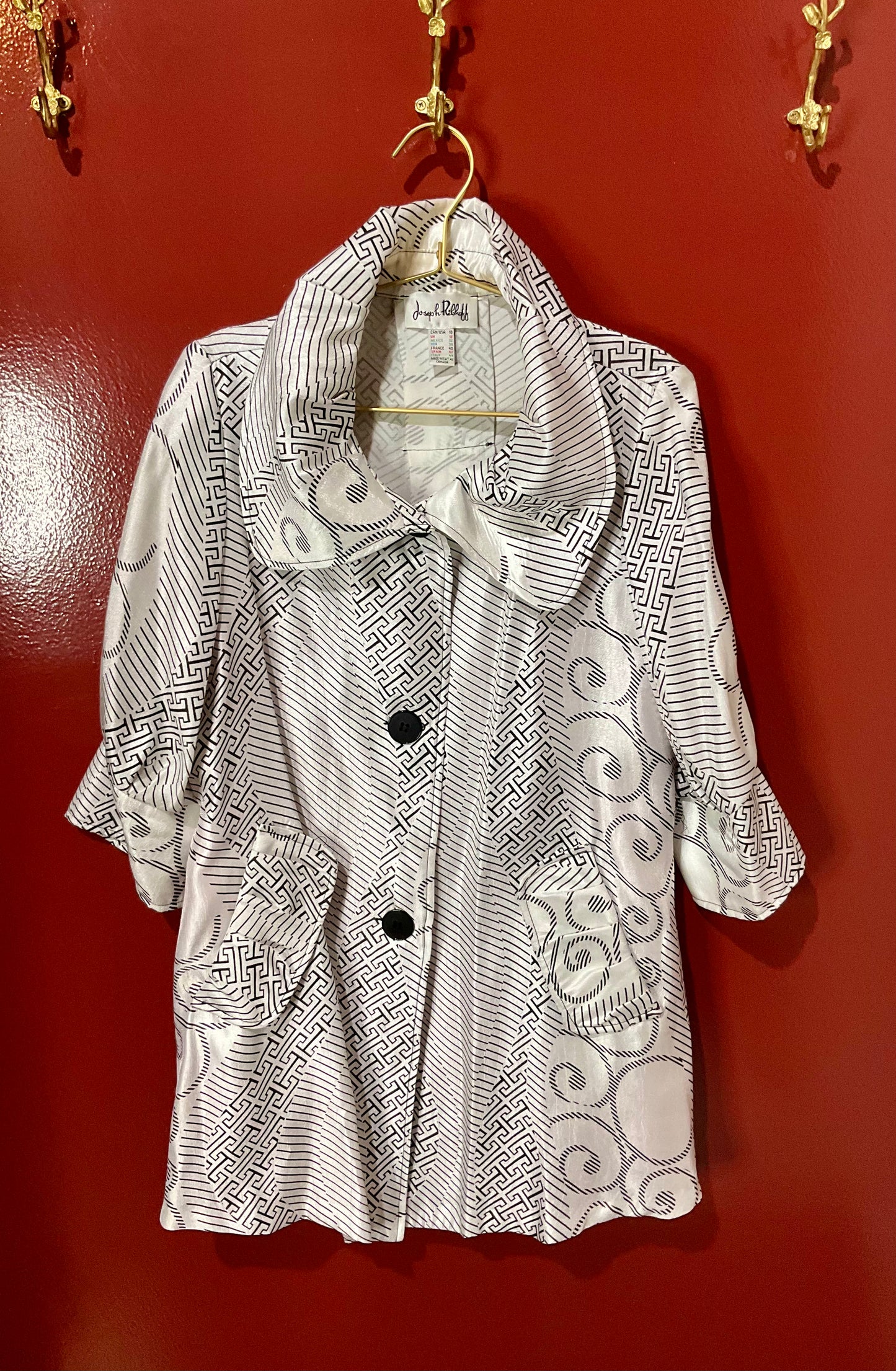 Joseph Ribkoff B/W Jacket 10