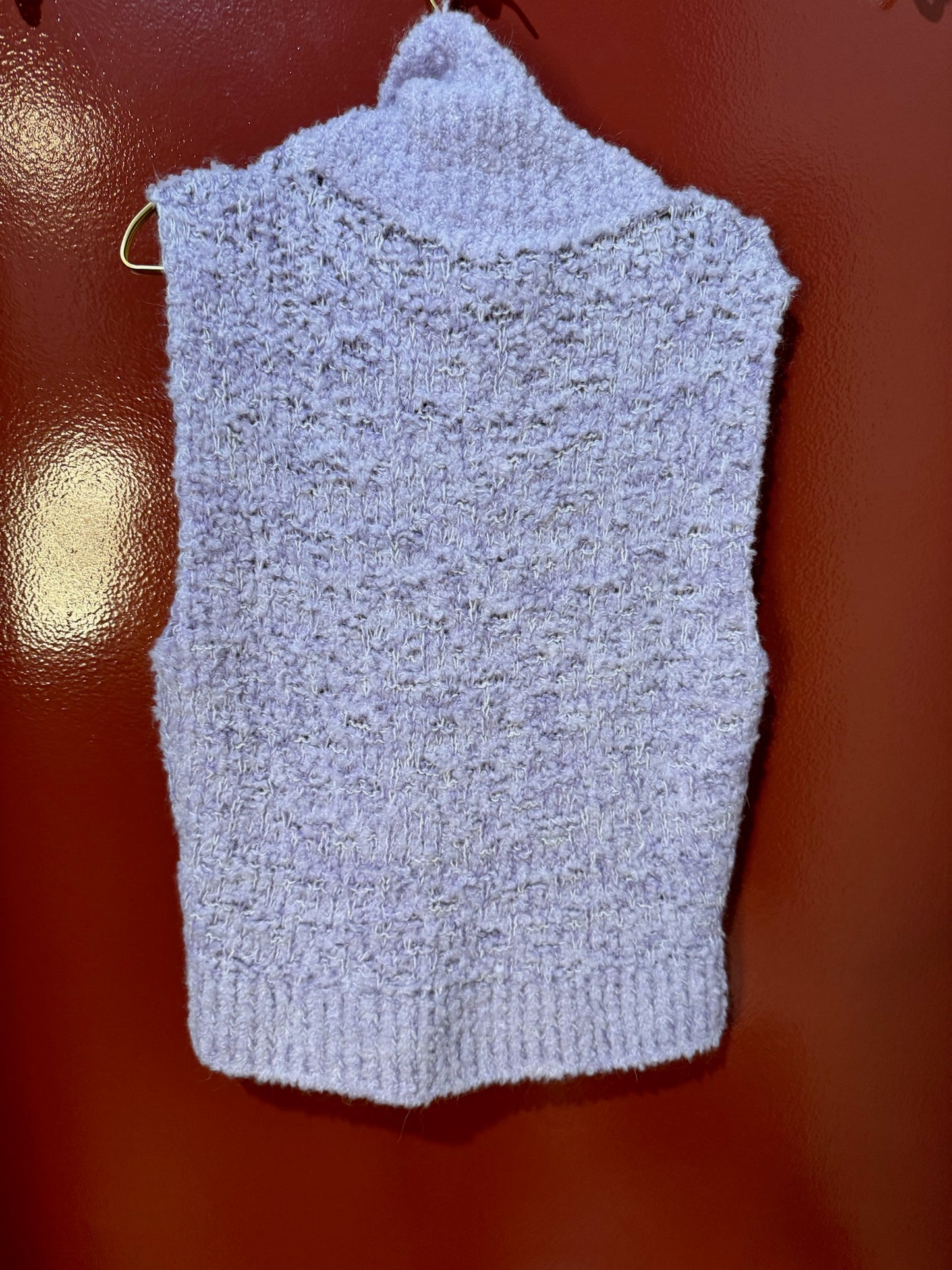 Tela-sweater fuzzy purple M