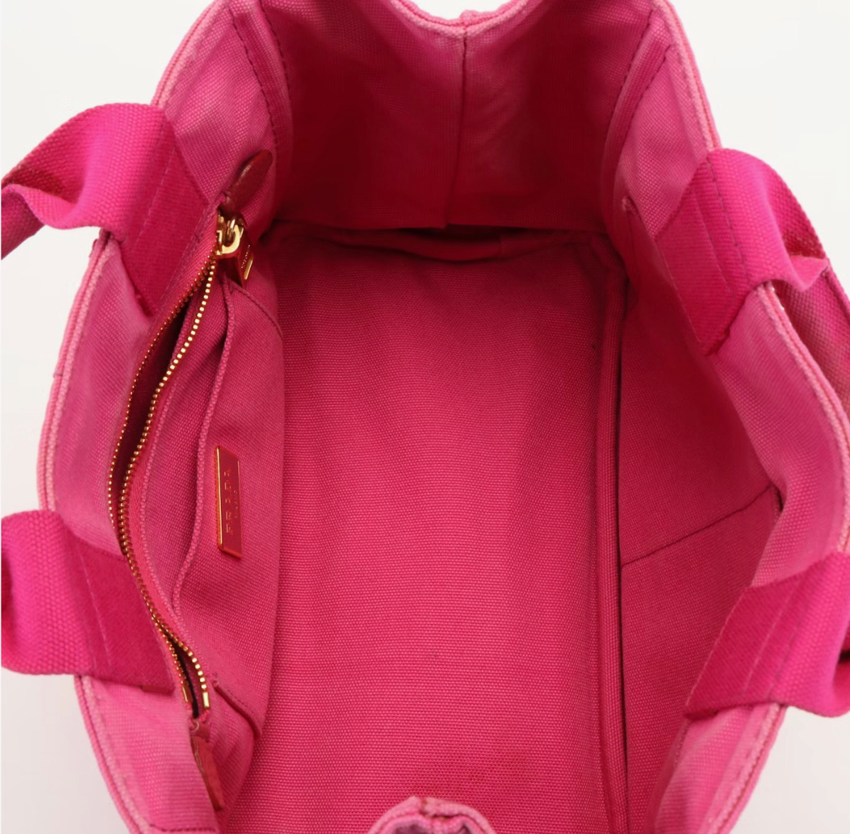 Prada Canape Logo pink tote