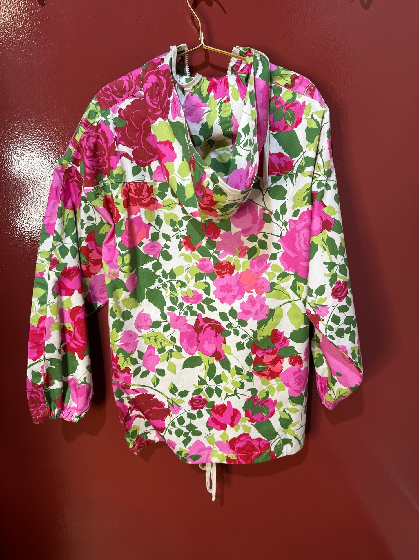 Gucci jack zipp flor green/pink XS