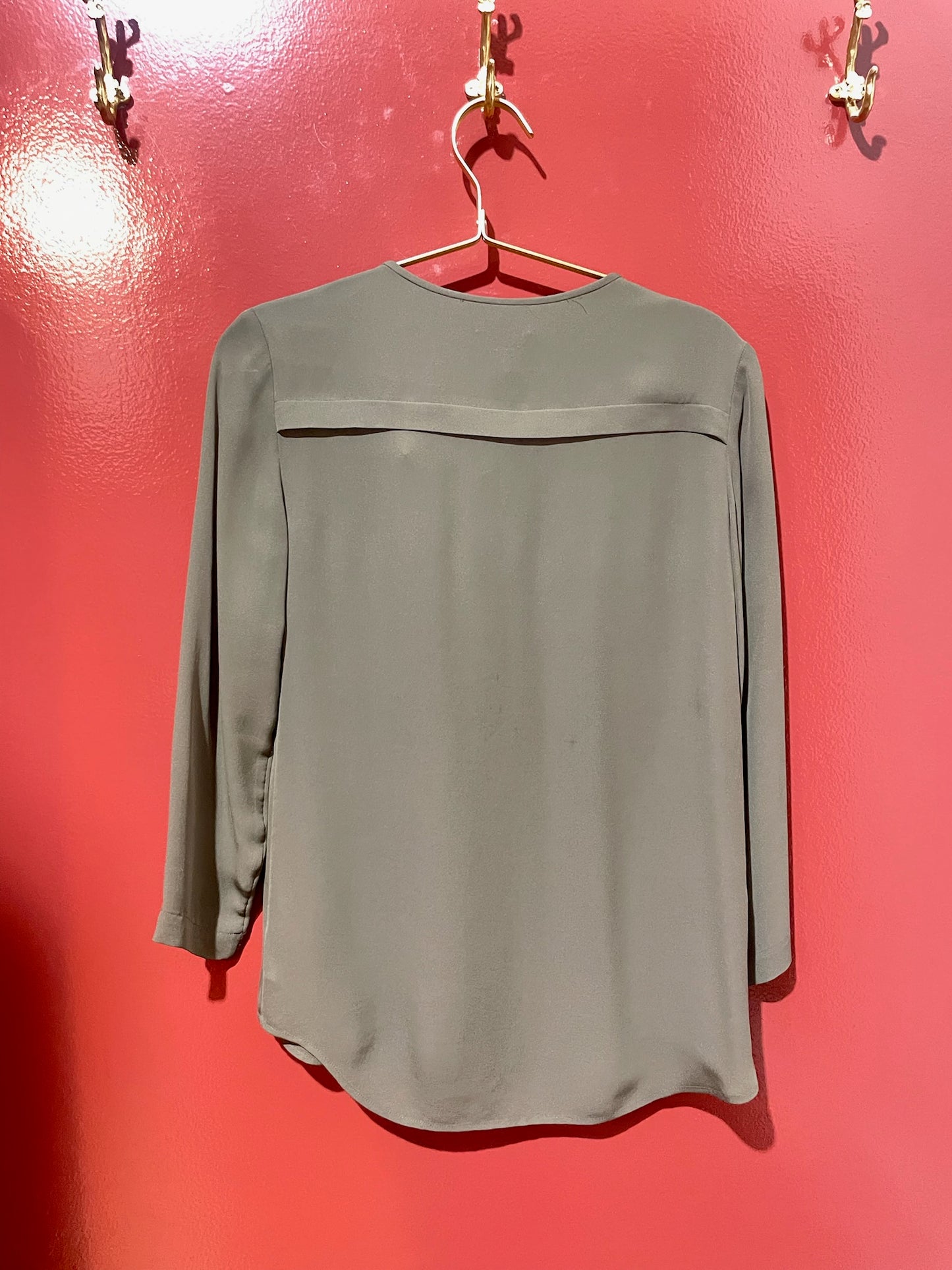 Theory Green Blouse S