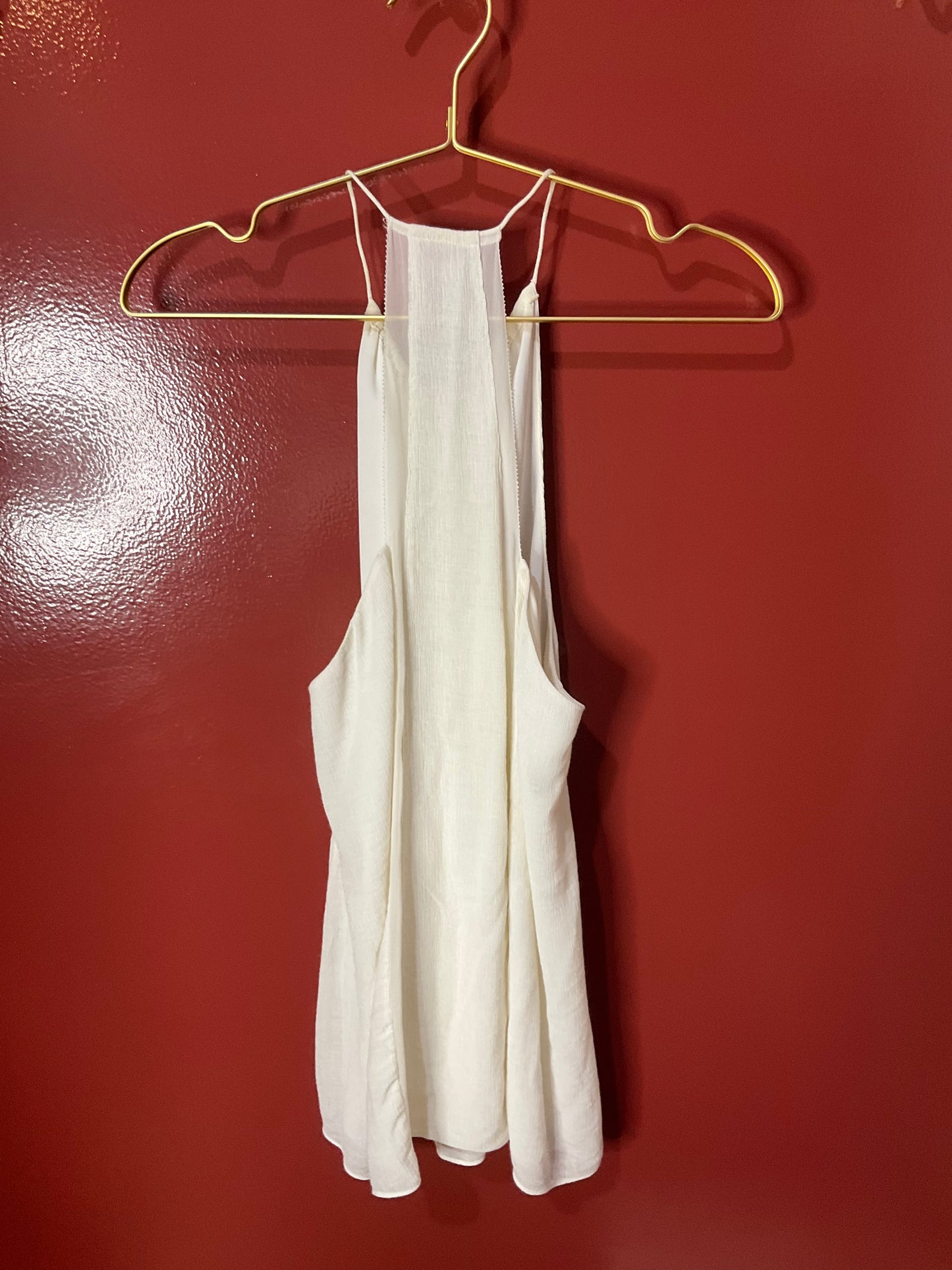 Haute Hippie Halter White Top M
