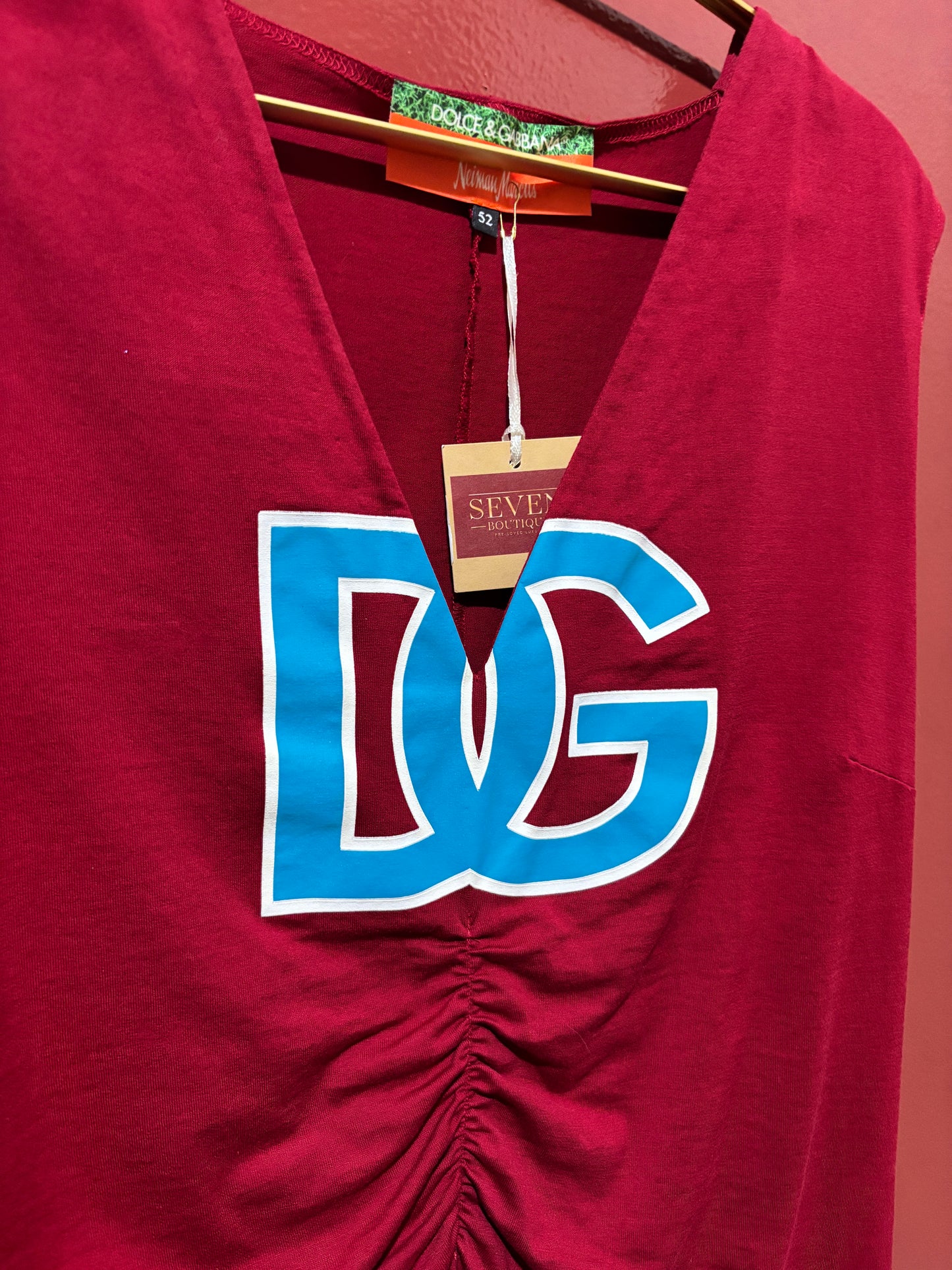 Dolce & Gabbana NM Collav Red Shirt Size 52