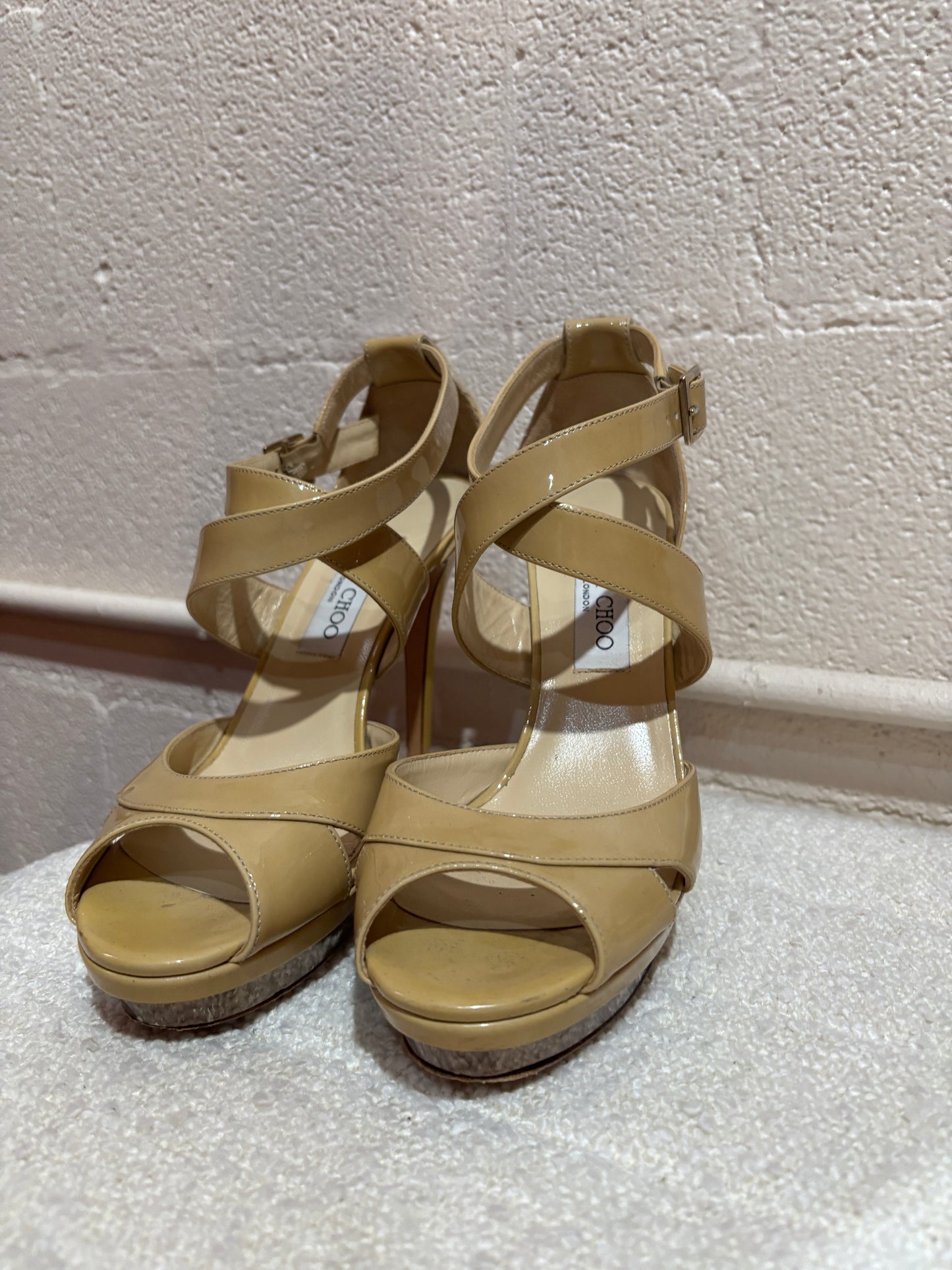 Jimmy Choo Nude Cut Out Pump Size 40