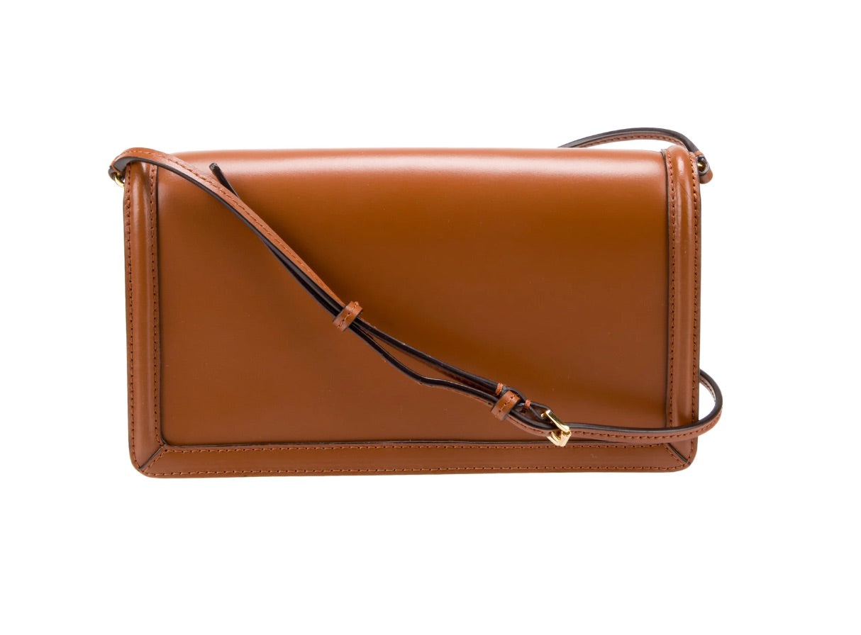Staud brown leather chain