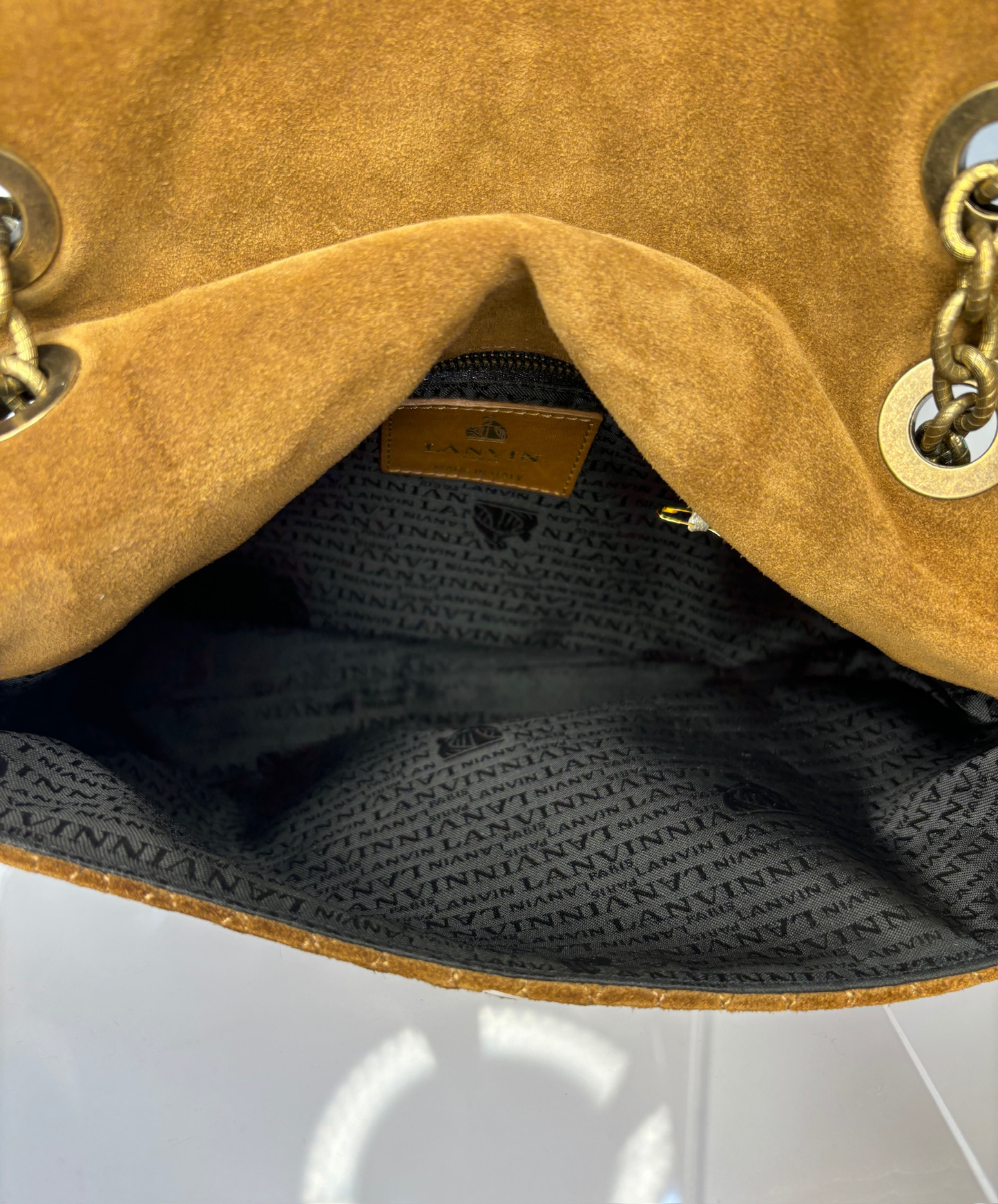 Lavin brown buckle bag
