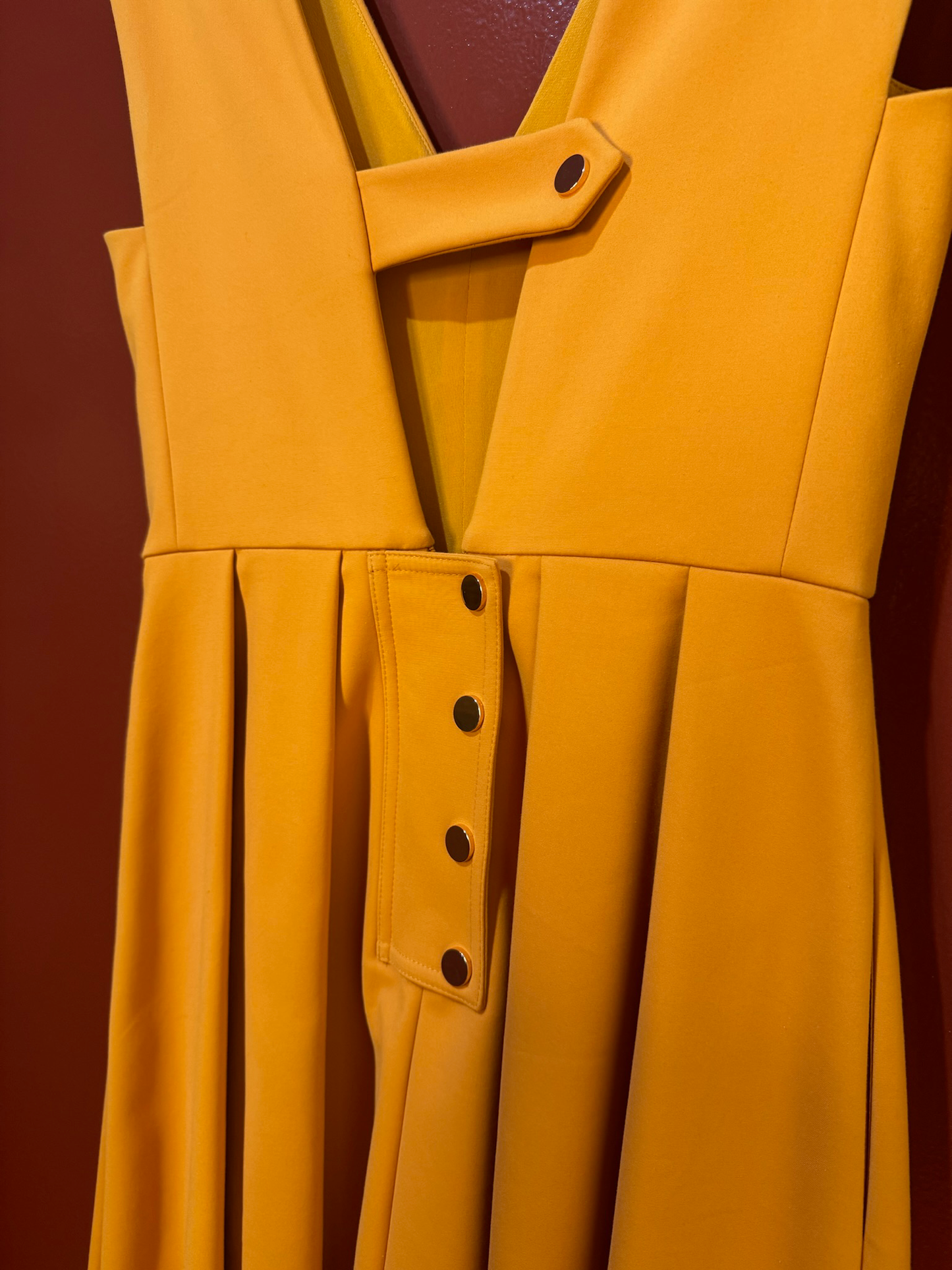 Tibi dress orange 2