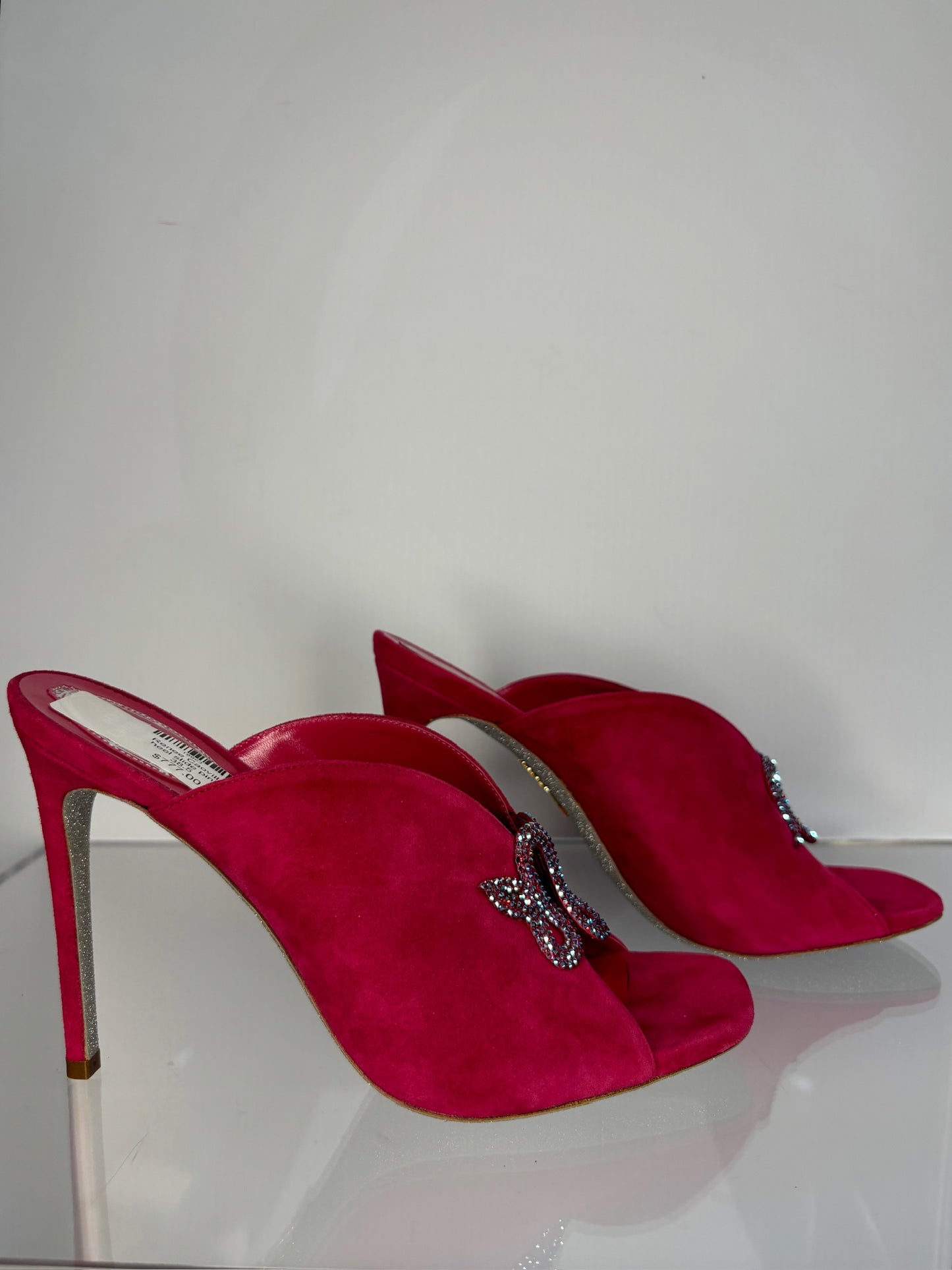 Renee Caovilla heel slide pink 38.5