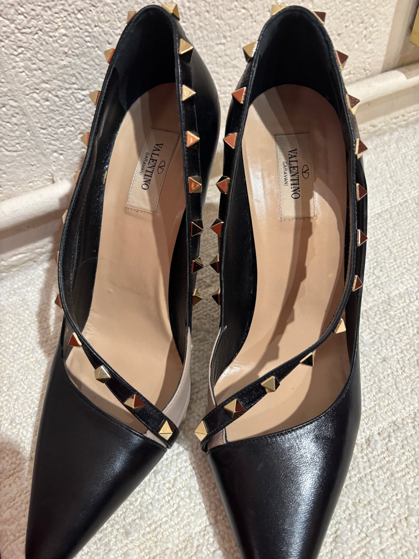 Valentino Black Stud Heel Size 41