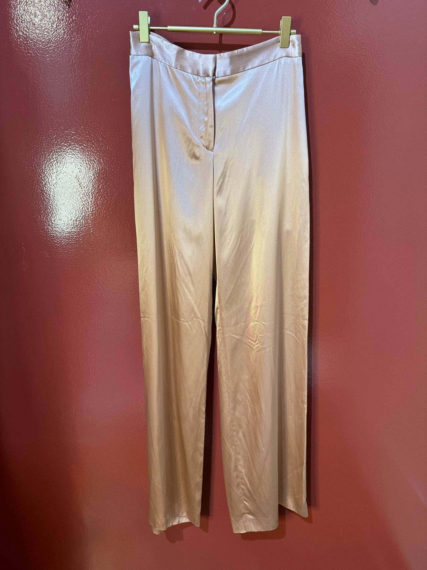 Alexander McQueen Wide Leg PantsPink S