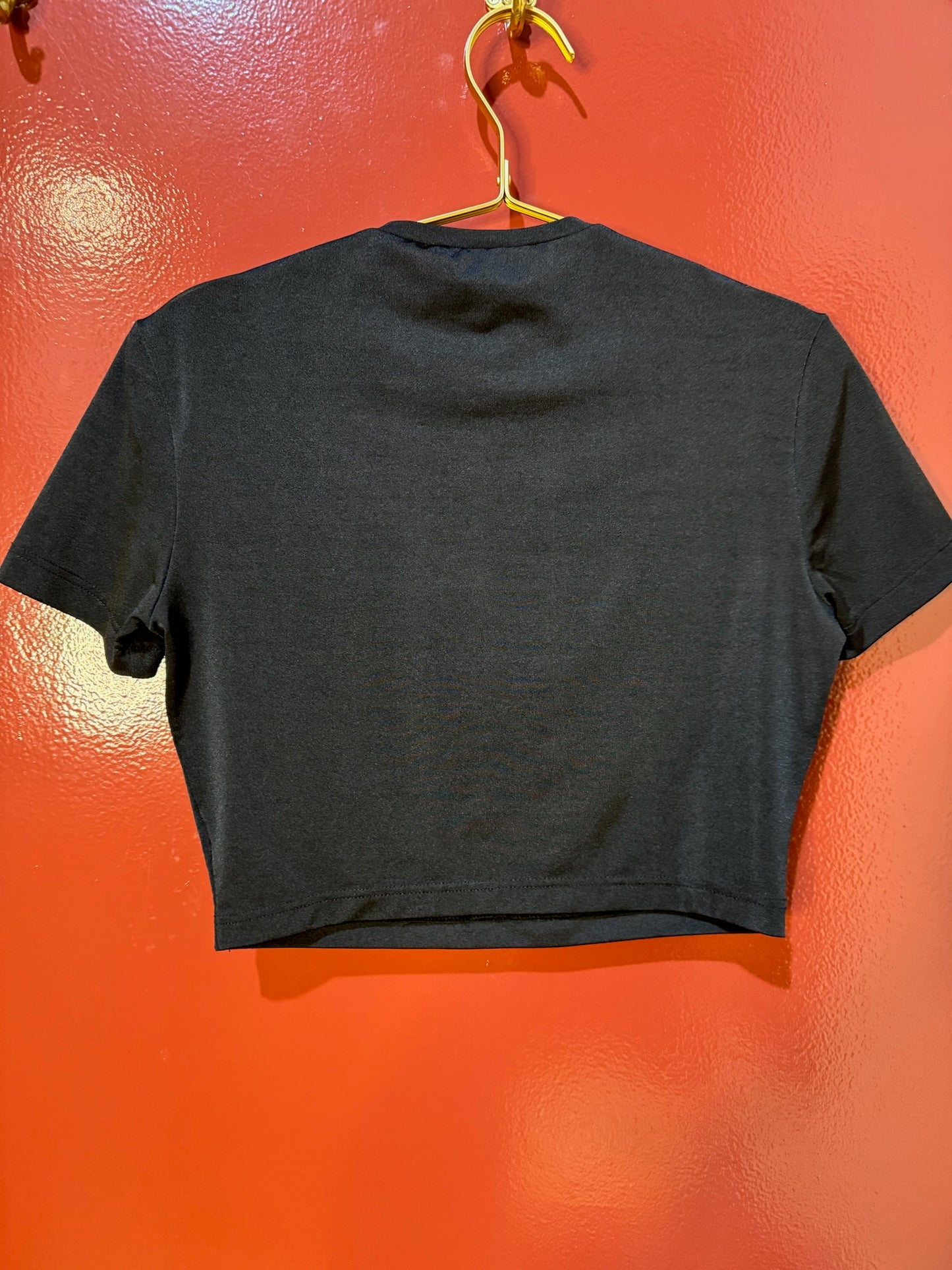 Versace Black Crop Top Small