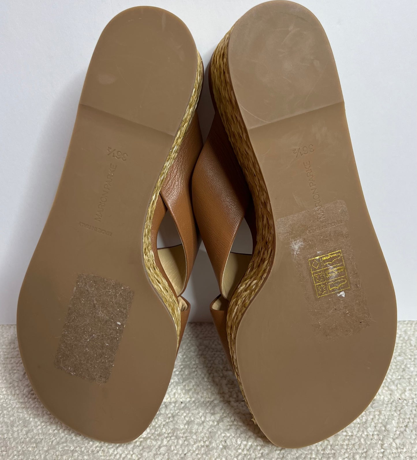 Marion Parke Brown Espadrille Sandal 36 1/2