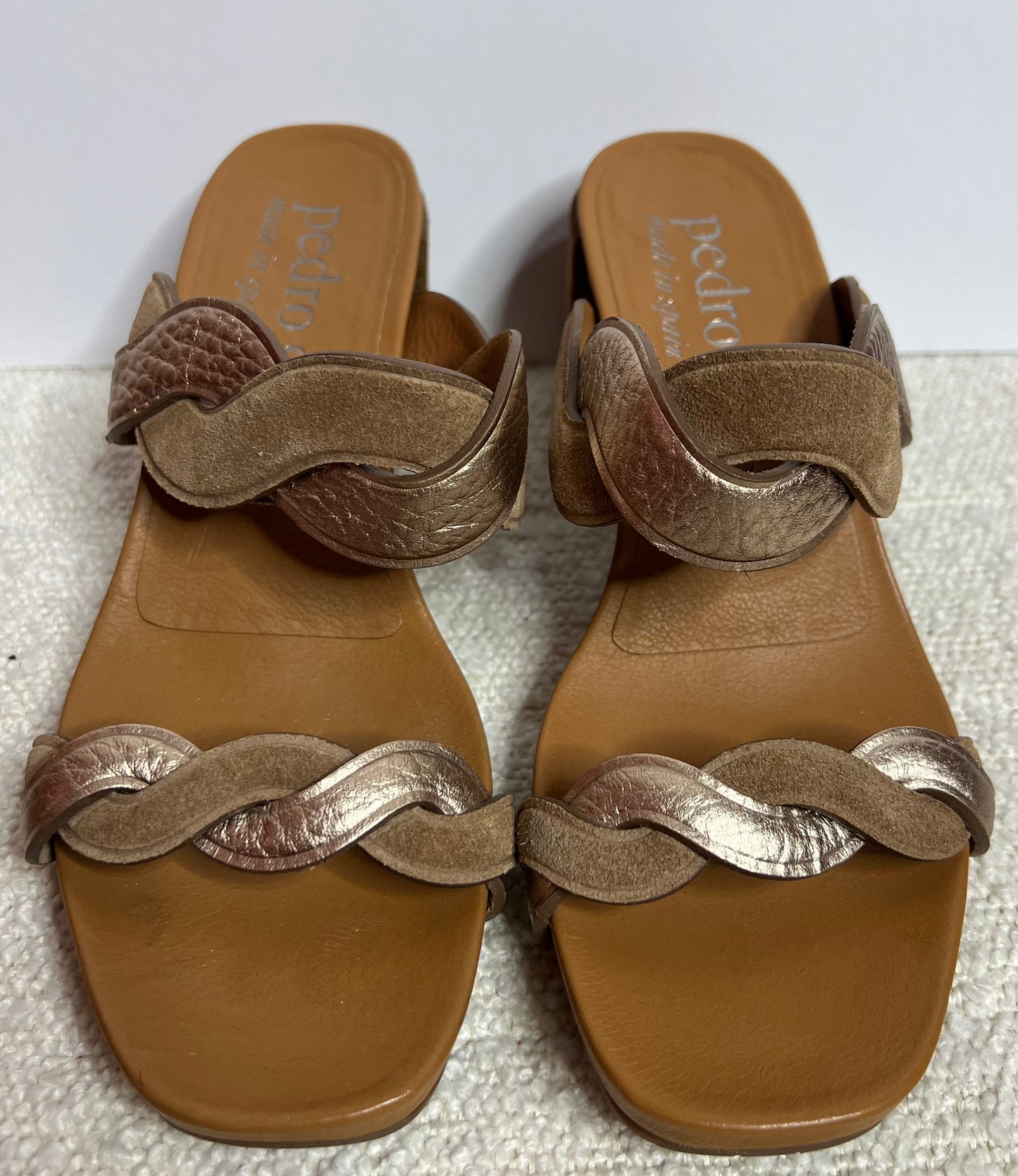 Pedro Garcia Brown Block Heel Sandal 36 1/2