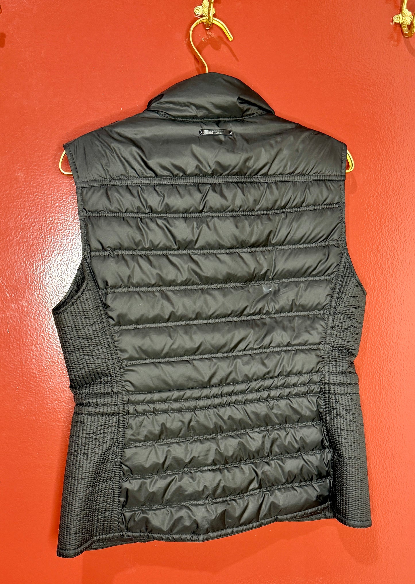 Burberry Black Wuilted Vest M