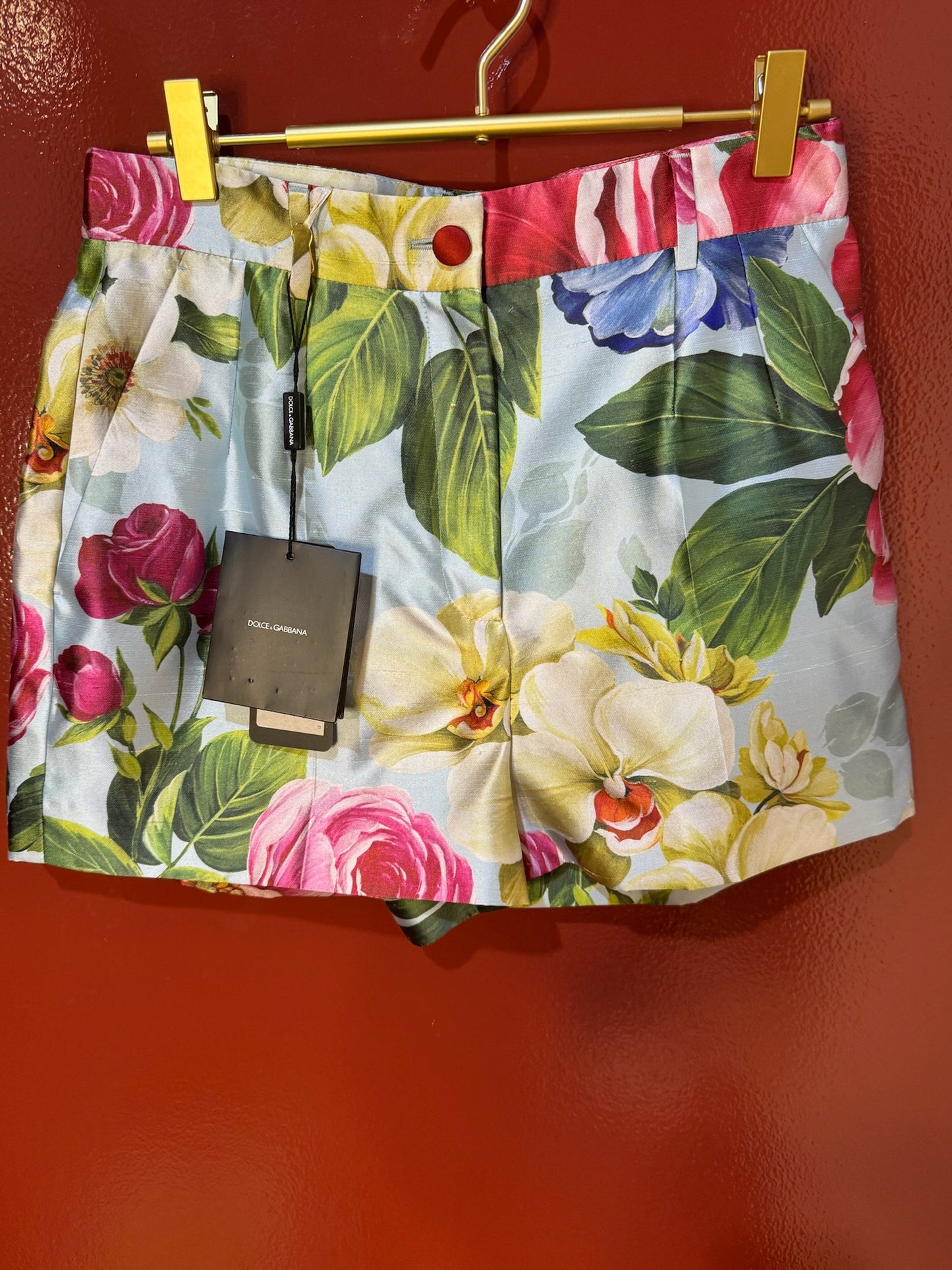 Dolce&Gabanna mini shorts blue/floral M