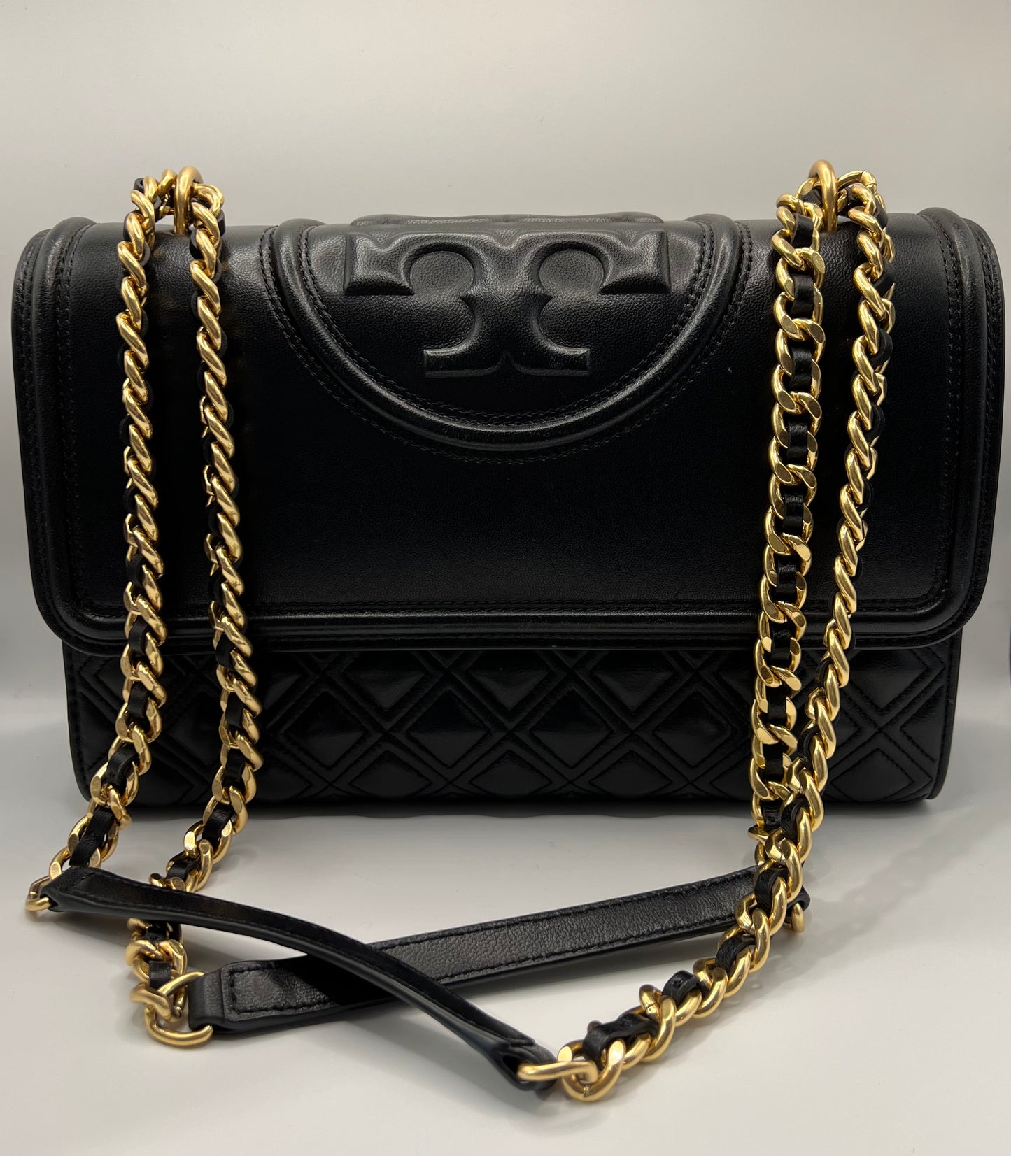 Tory Burch Fleming Convertible Shoulder black bag