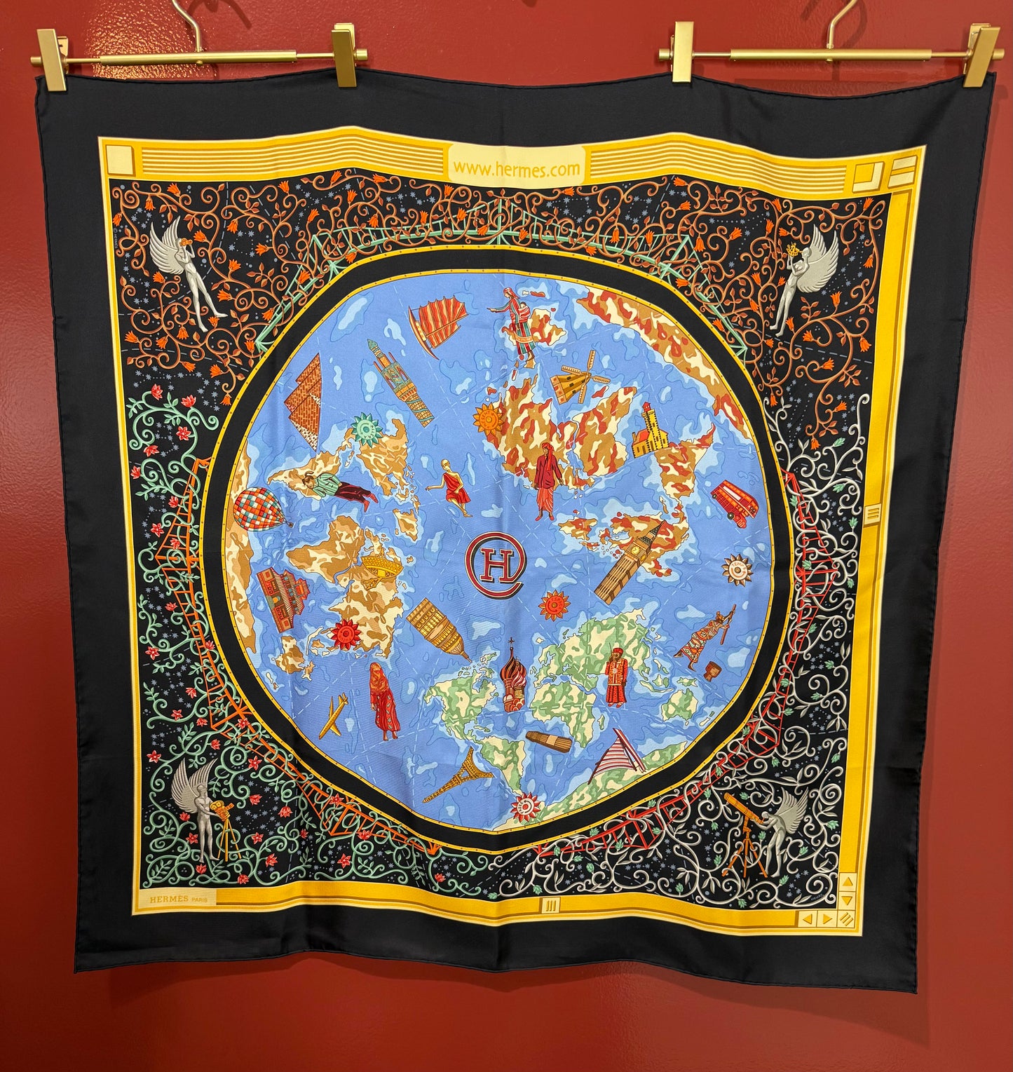 Hermes Le Geographe Scarf